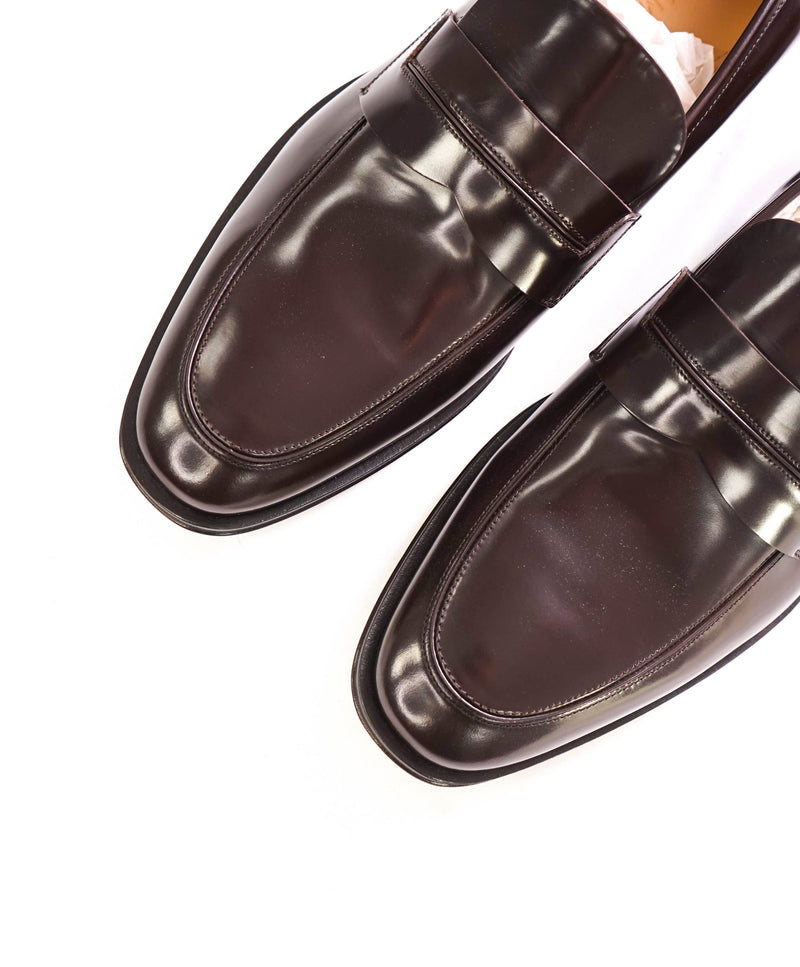 $930 SALVATORE FERRAGAMO - *FELIPE* Brown Penny Loafer - 10.5 EE US