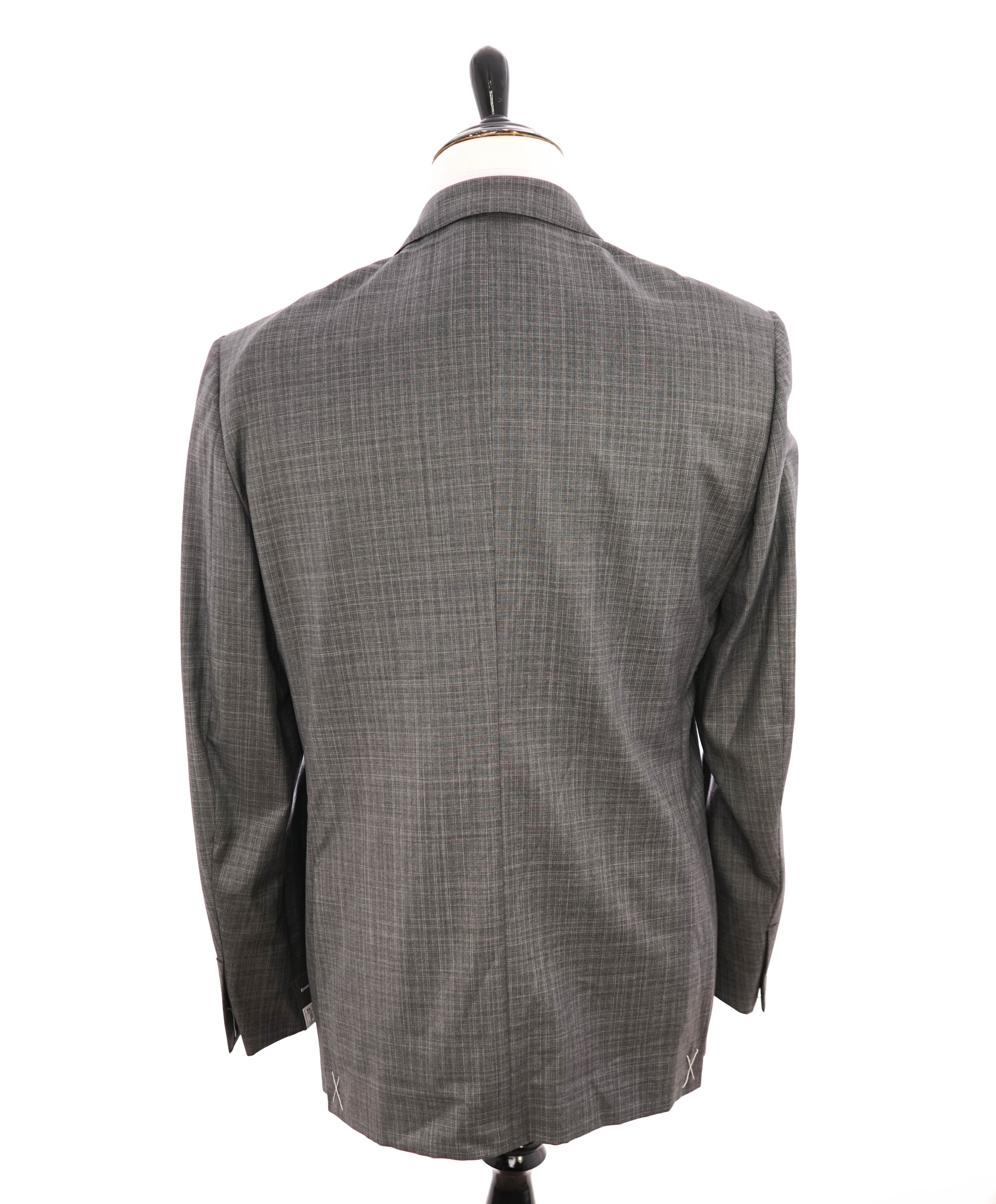 $3,290 ERMENEGILDO ZEGNA- “TORFEO” Abstract Check Blazer- 46R