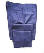 SAKS FIFTH AVE - Medium Blue "MODERN" MADE IN ITALY Flat Front Dress Pants - 38W