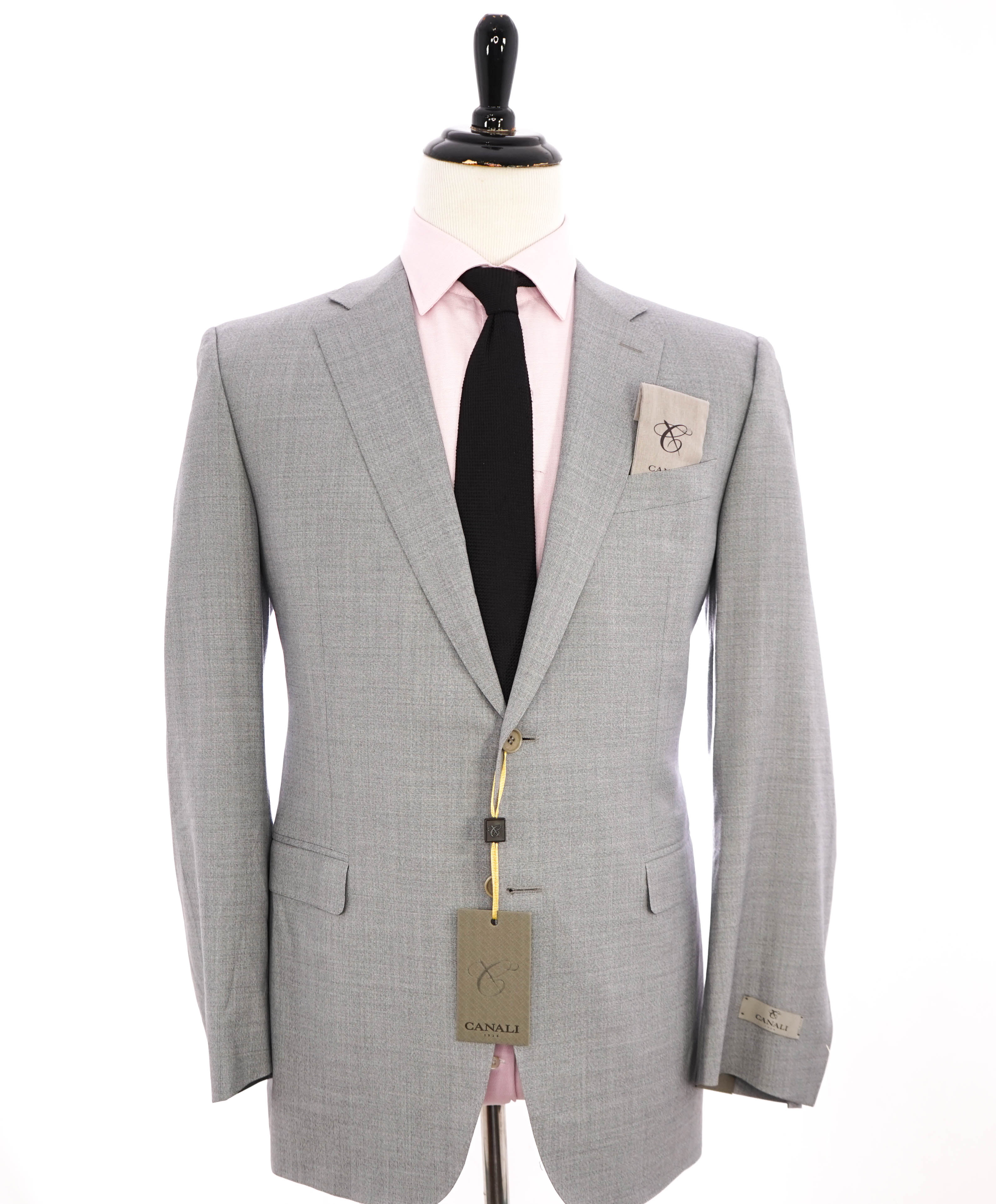 $1,895 CANALI - "NATURAL COMFORT" Light Gray Summer Blazer - 46R