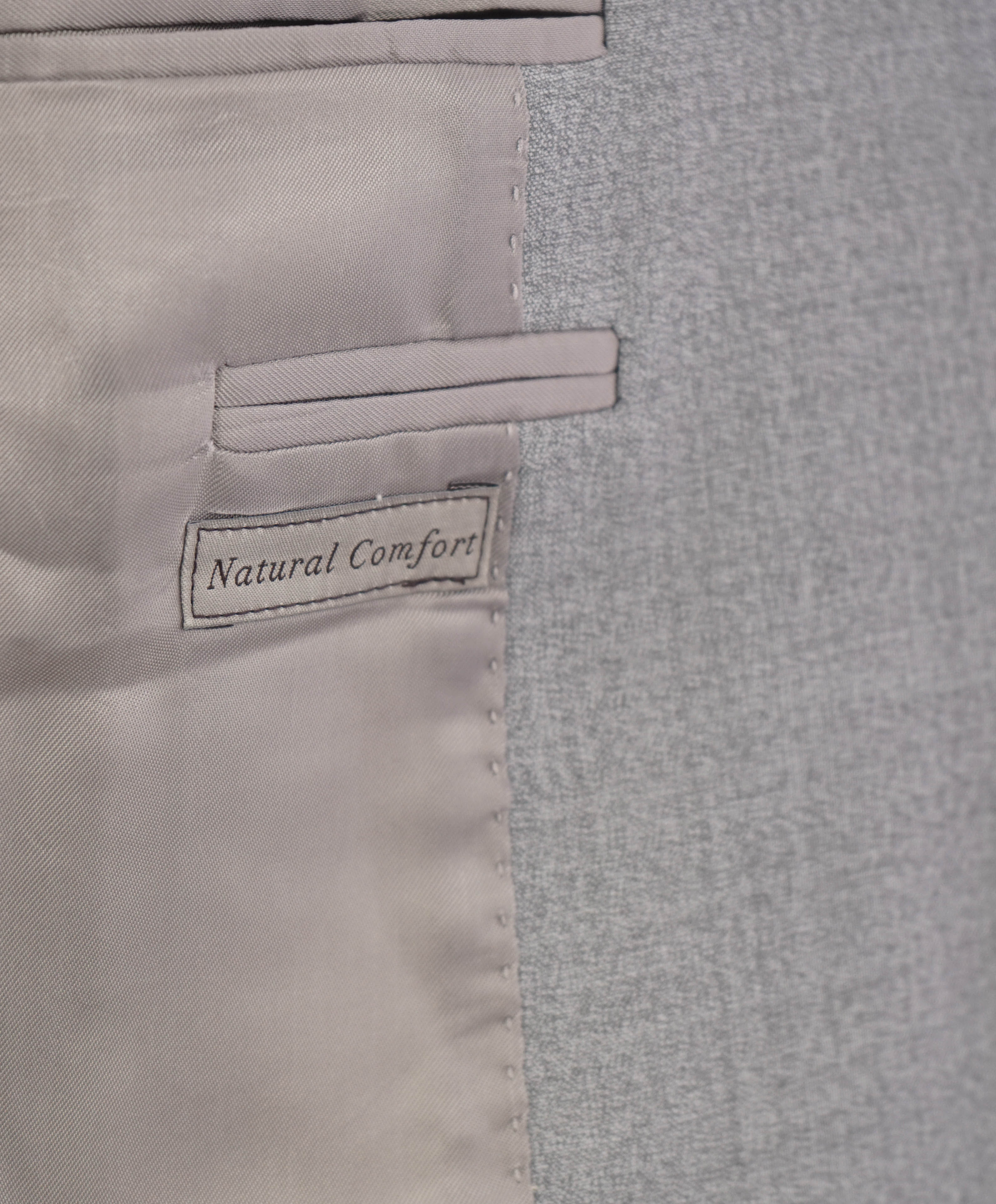 $1,895 CANALI - "NATURAL COMFORT" Light Gray Summer Blazer - 46R