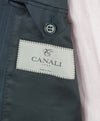 $1,895 CANALI - Navy Blue Textured Chalk Stripe Classic Blazer - 48L