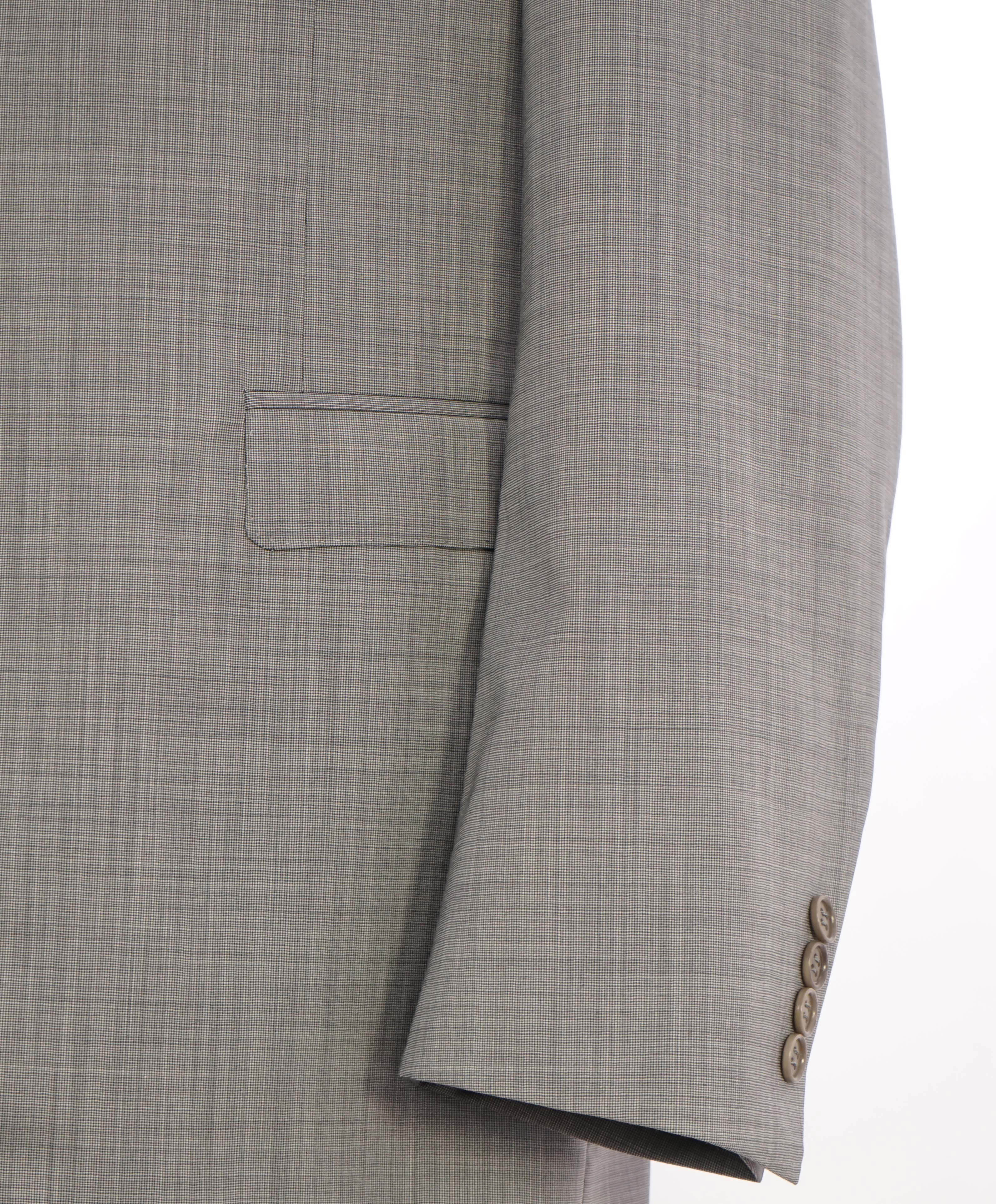 $1,895 CANALI - "Travel" Gray Textured Blazer - 42R