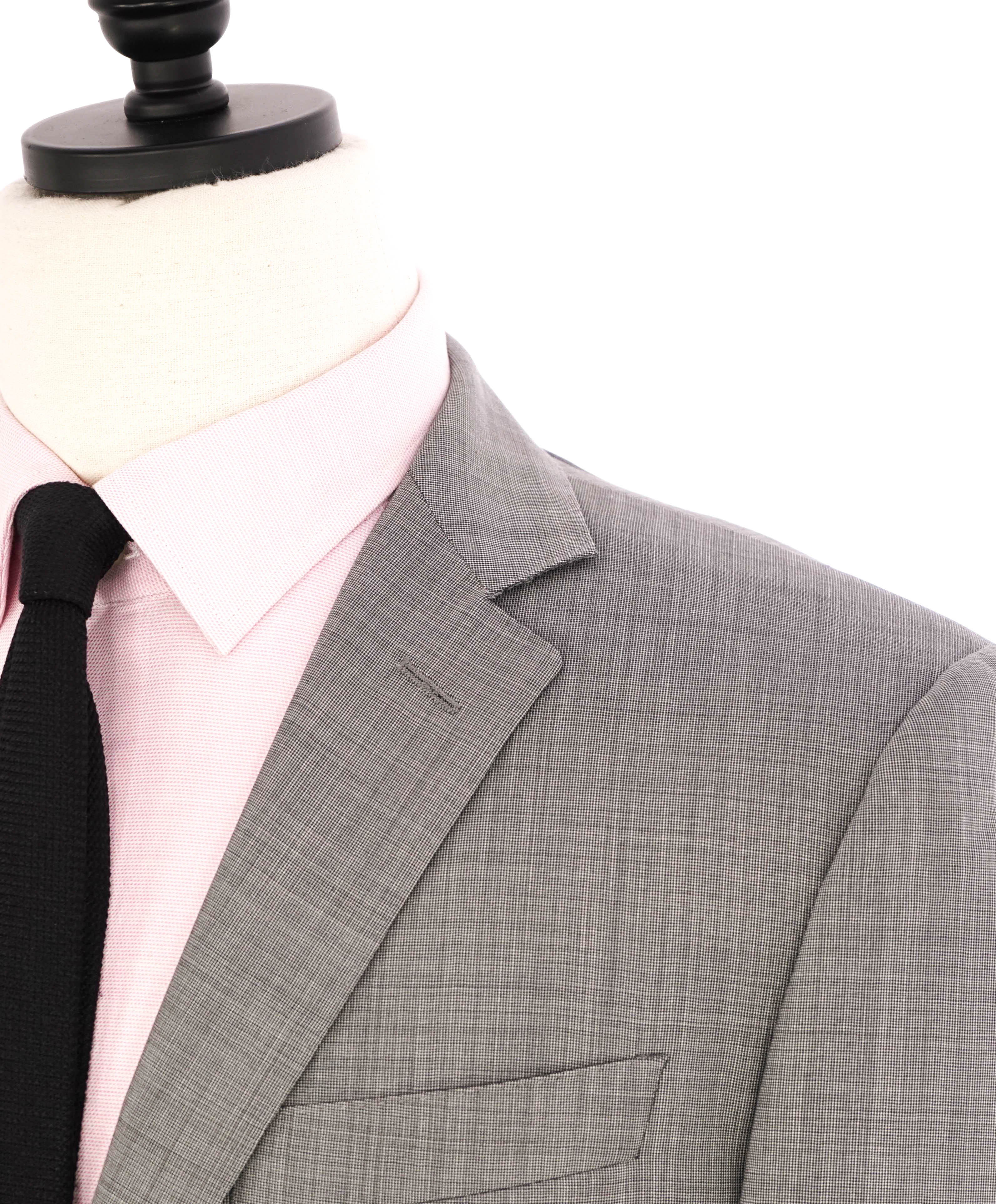 $1,895 CANALI - "Travel" Gray Textured Blazer - 42R