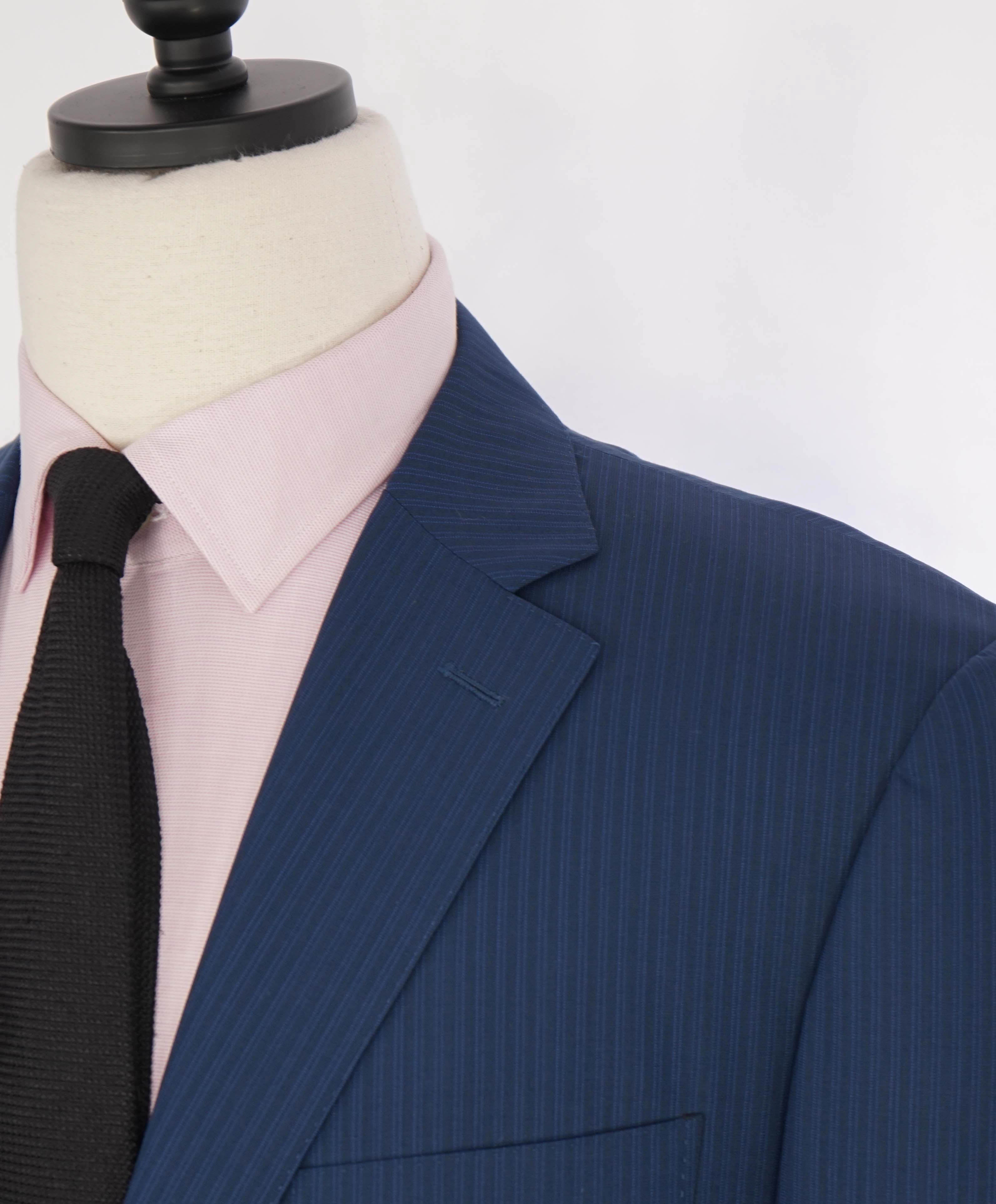 $1,895 CANALI - "IMPECCABILE" Navy Blue Textured Blazer - 44R