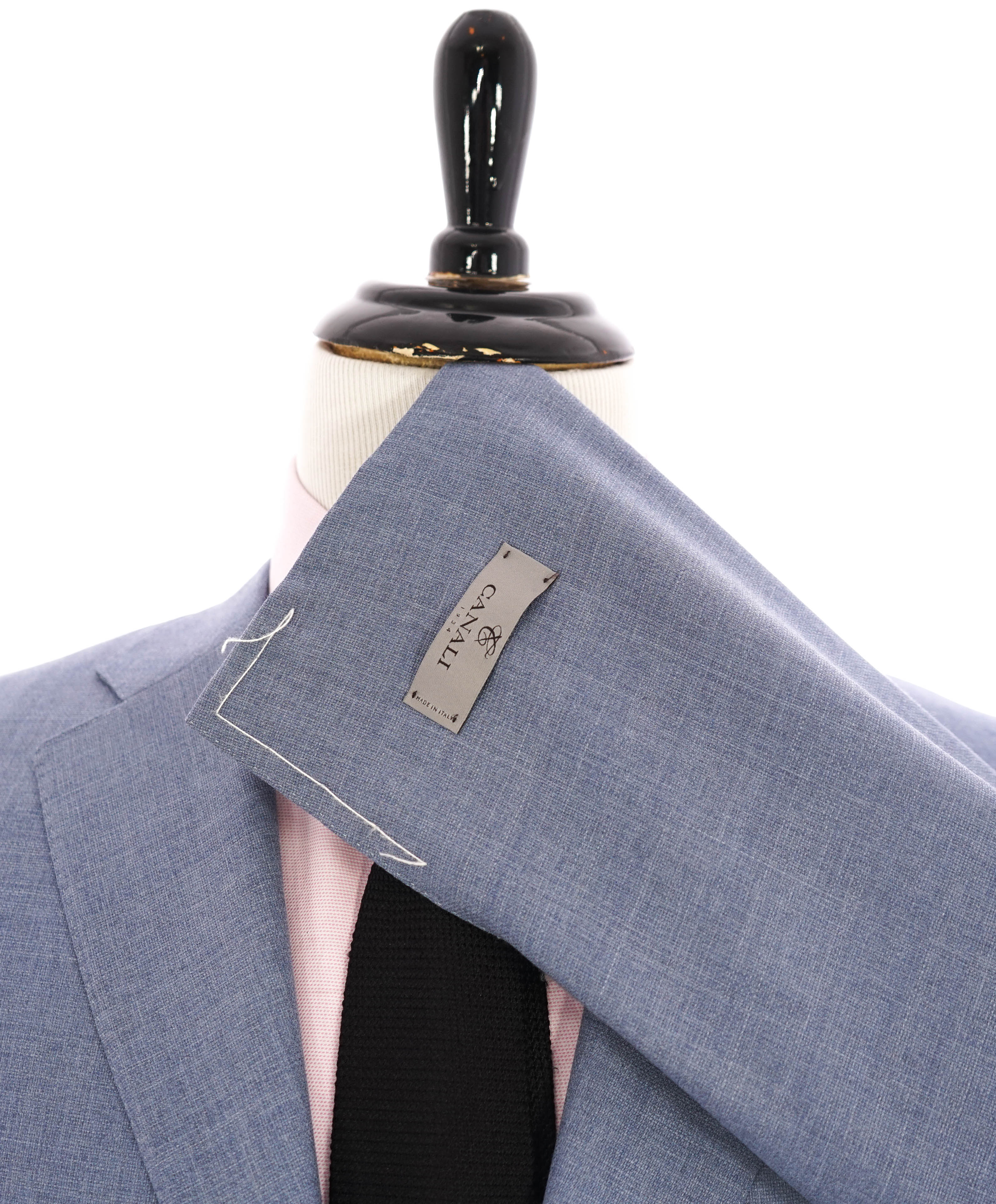 $1,895 CANALI - "TRAVEL" Baby Blue Textured Blazer - 44S