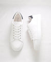 $695 SALVATORE FERRAGAMO - *PIERRE* White/Black Gancini Sneaker - 10.5 M US