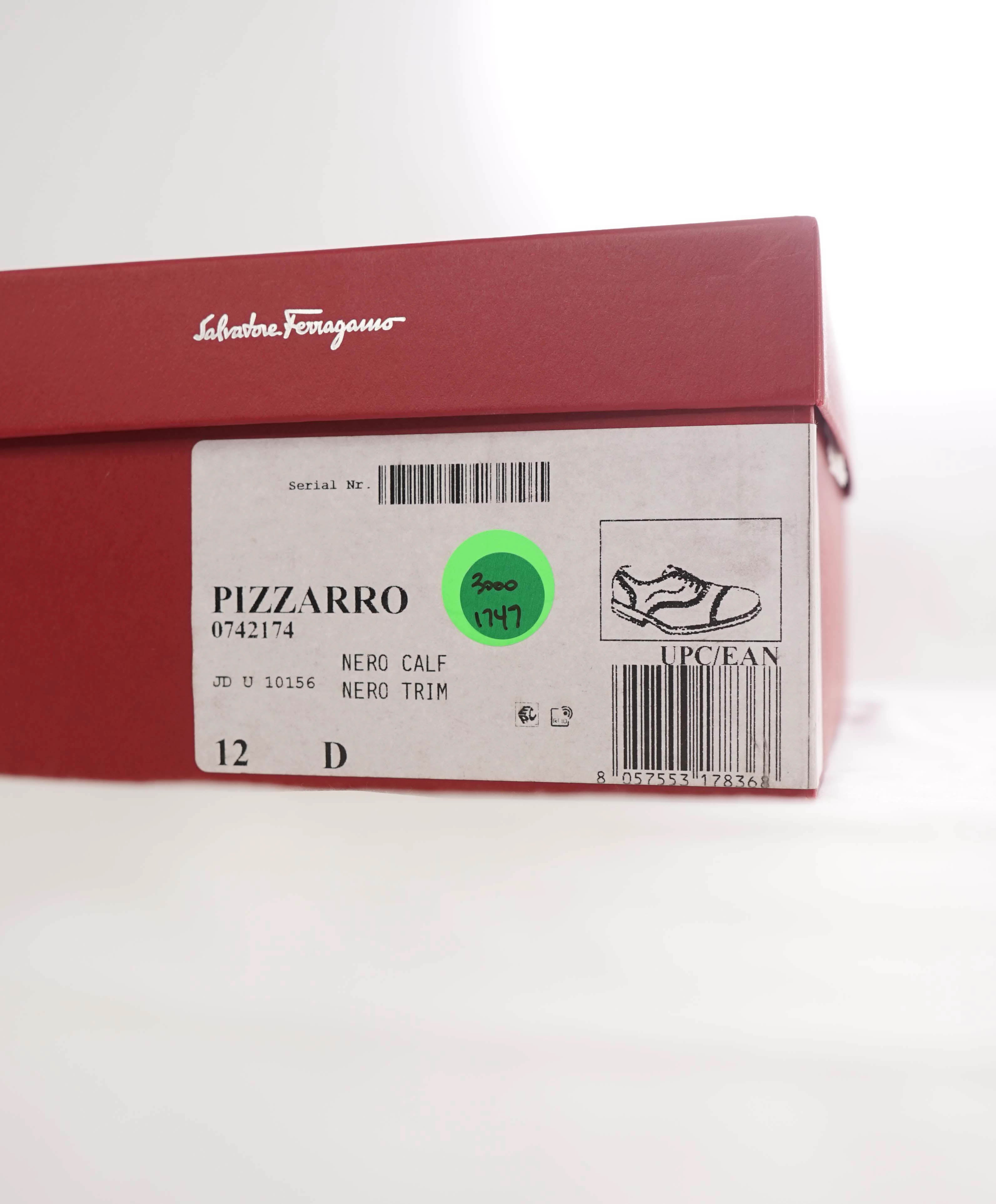 $1,650 SALVATORE FERRAGAMO - "TRAMEZZA" Pizzarro  SPECIAL EDITION Oxfords - 12 D US