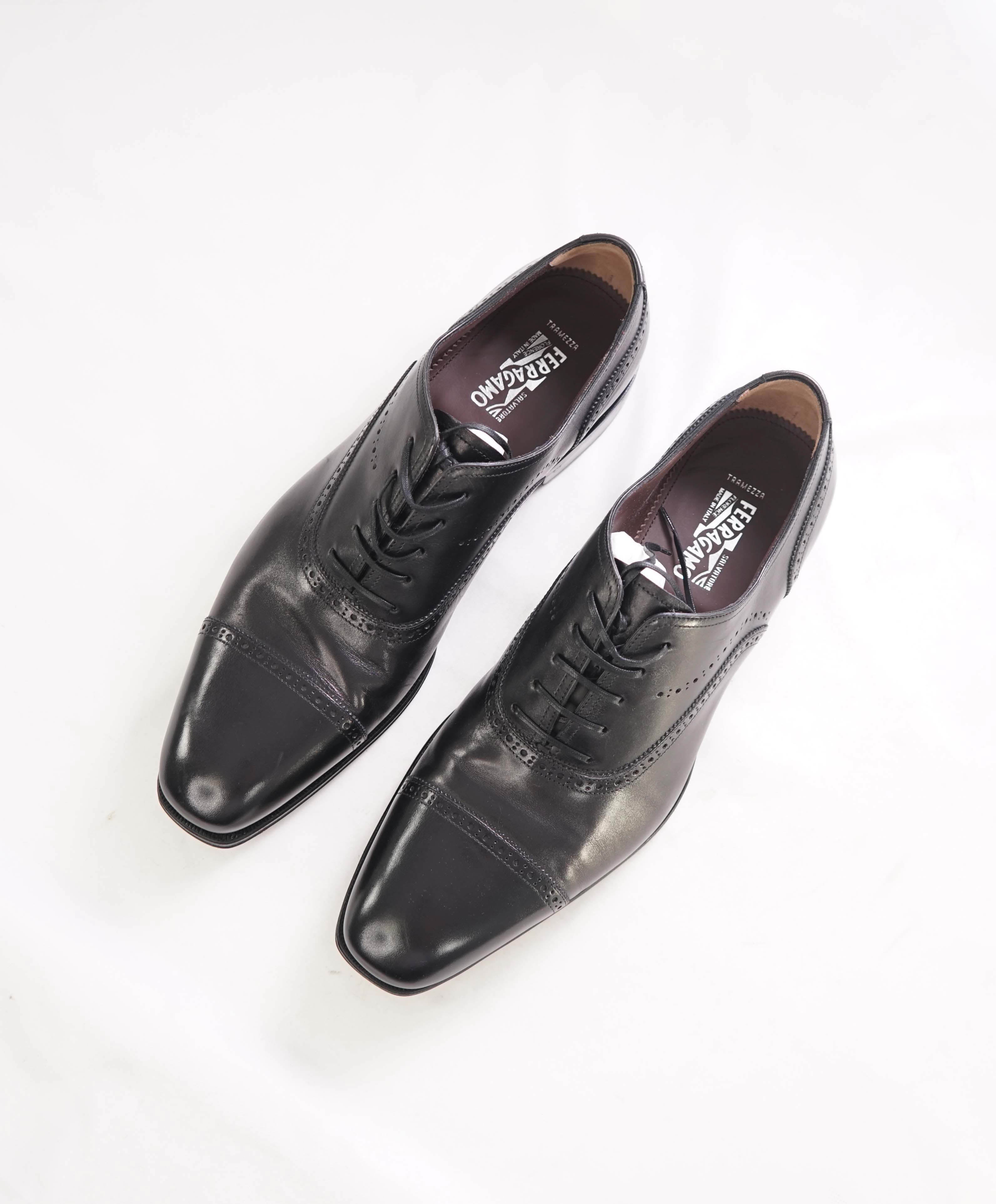 $1,650 SALVATORE FERRAGAMO - "TRAMEZZA" Pizzarro  SPECIAL EDITION Oxfords - 12 D US