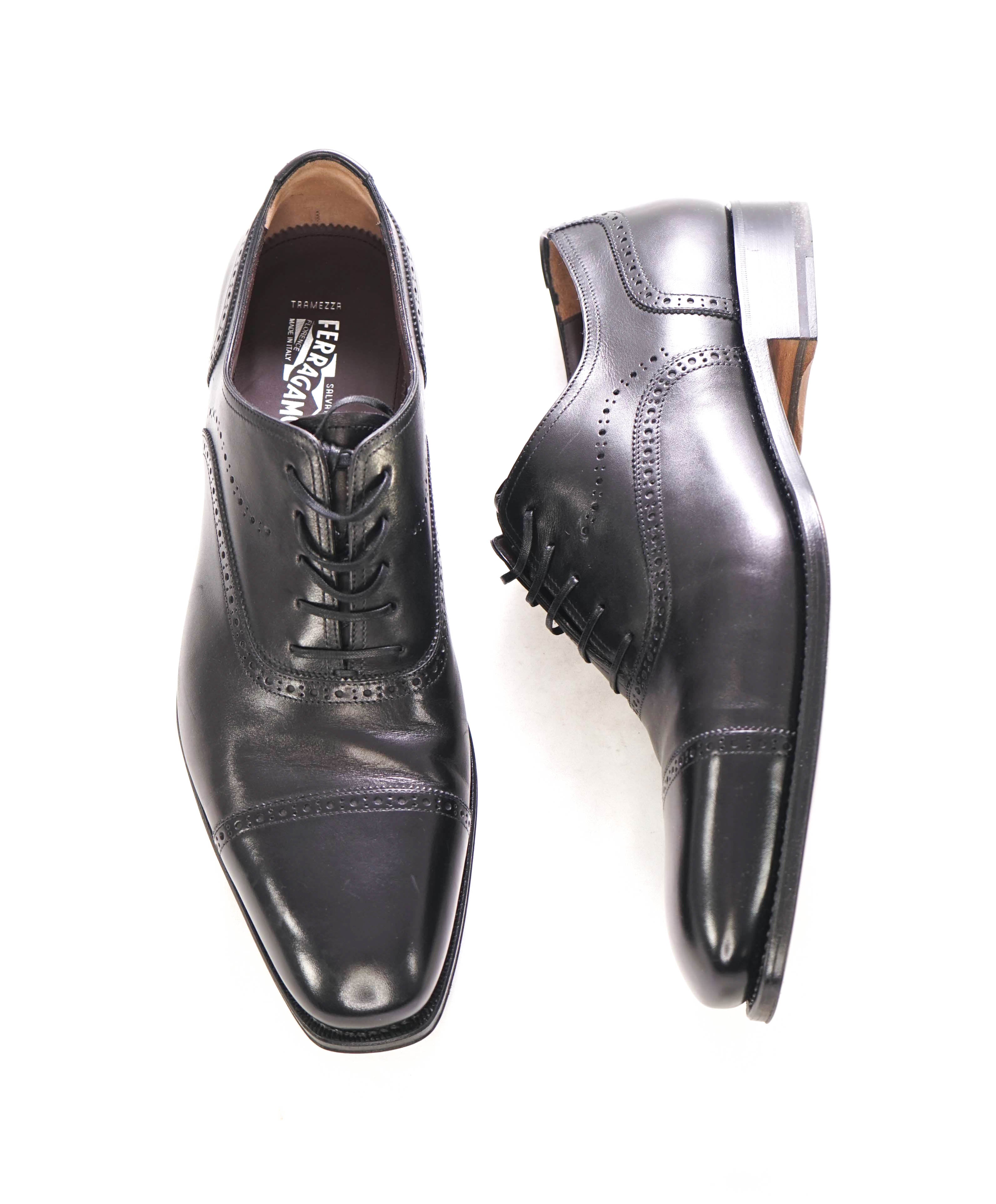 $1,650 SALVATORE FERRAGAMO - "TRAMEZZA" Pizzarro  SPECIAL EDITION Oxfords - 12 D US