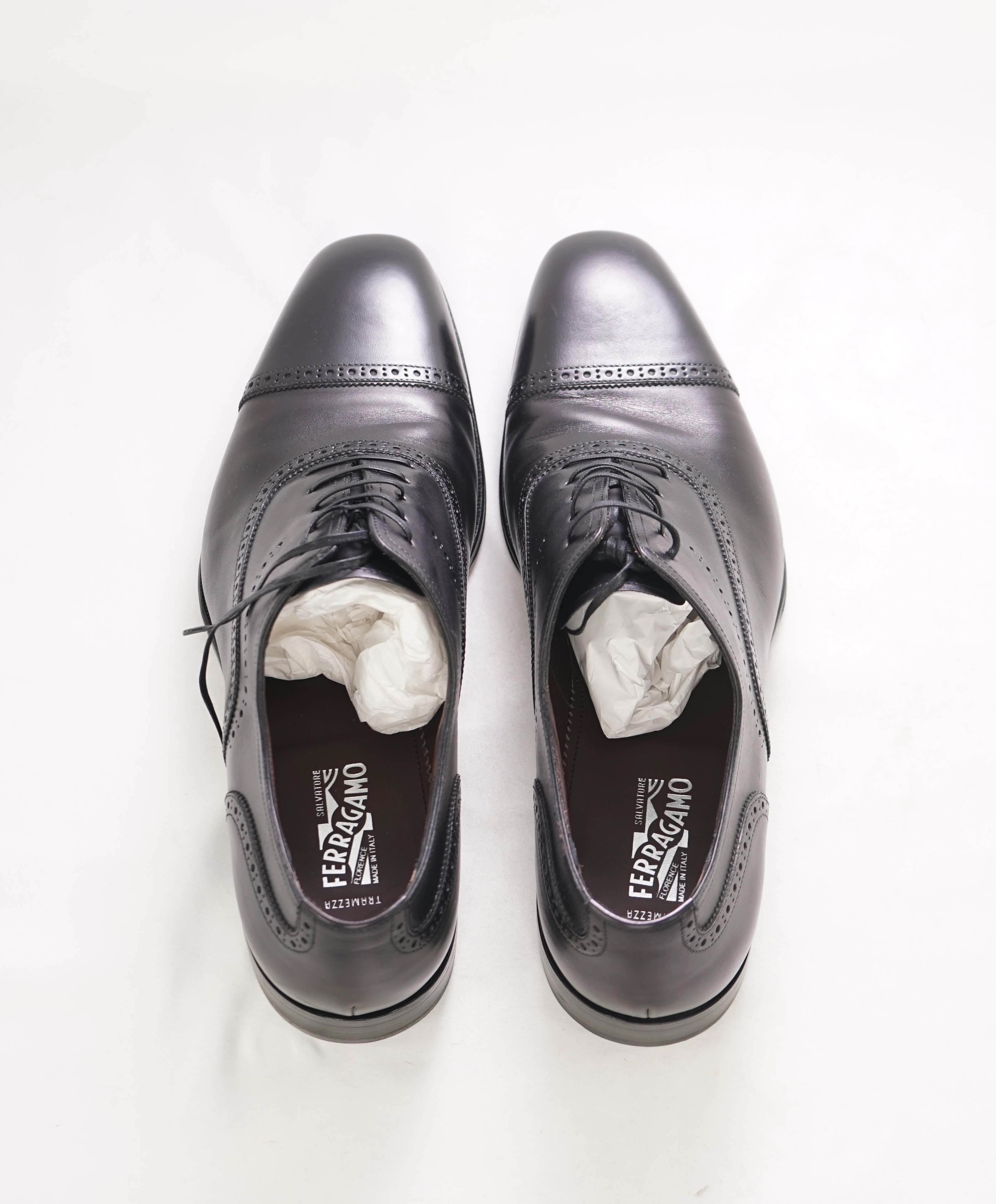 $1,650 SALVATORE FERRAGAMO - "TRAMEZZA" Pizzarro  SPECIAL EDITION Oxfords - 12 D US