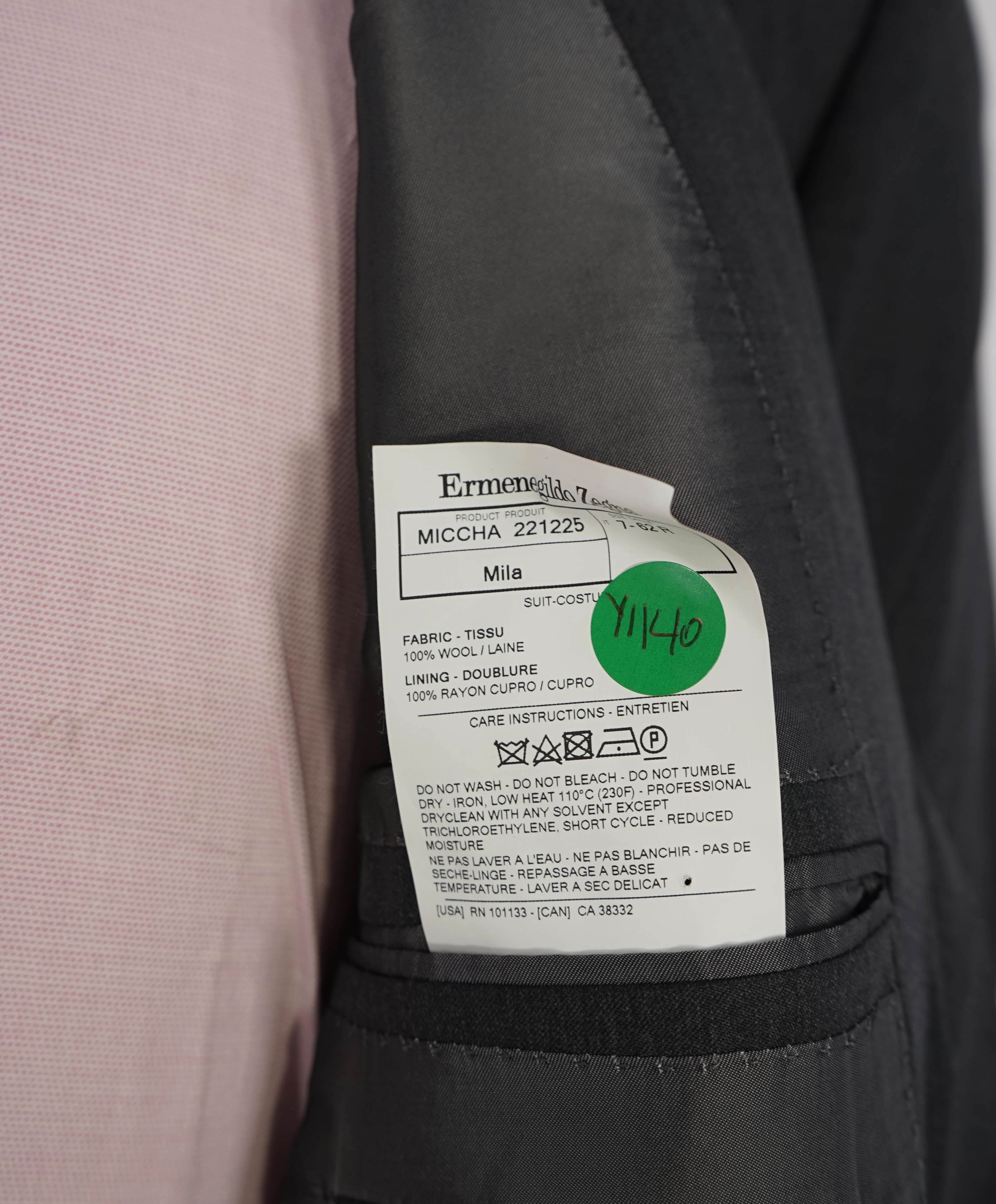 $2,695 ERMENEGILDO ZEGNA -"Micronsphere" GRAY Blazer - 52R