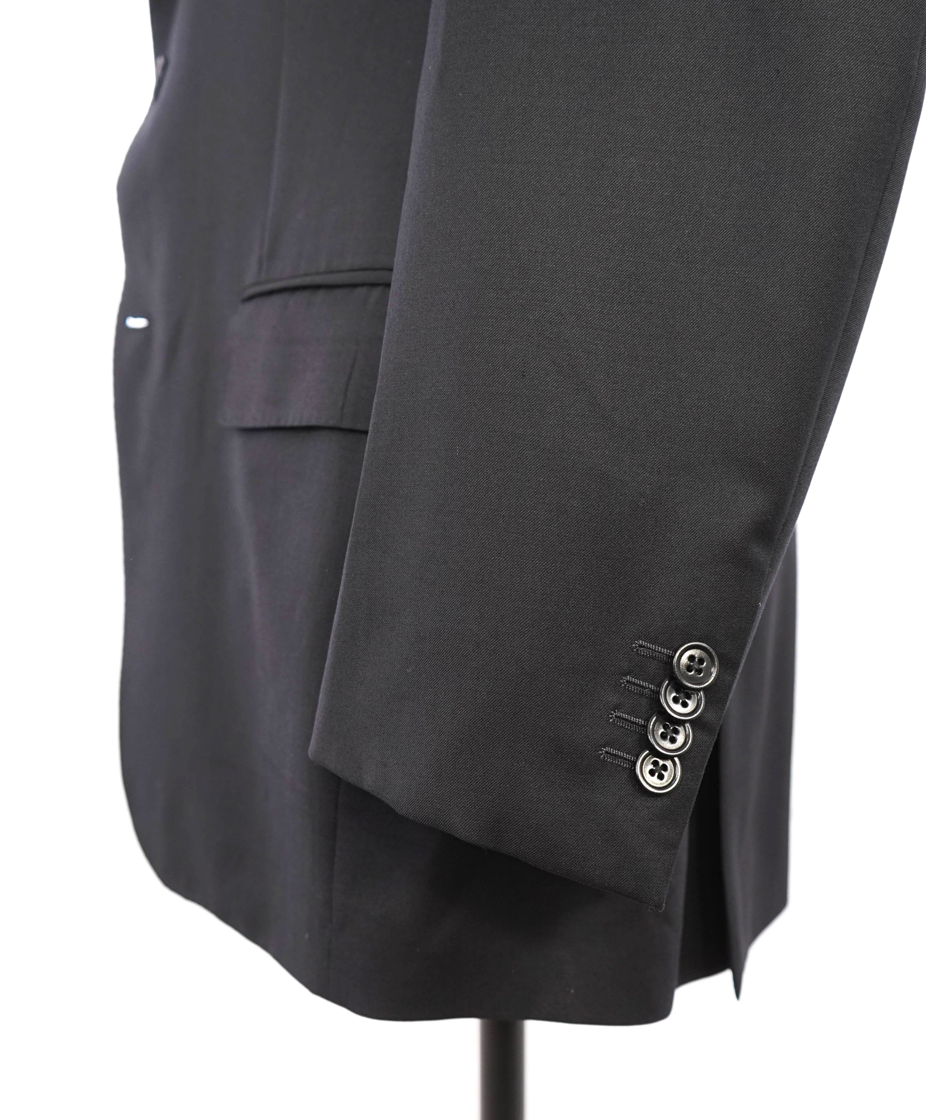 $2,895 ERMENEGILDO ZEGNA- “MICRONSPHERE” Black Solid Blazer- 42S