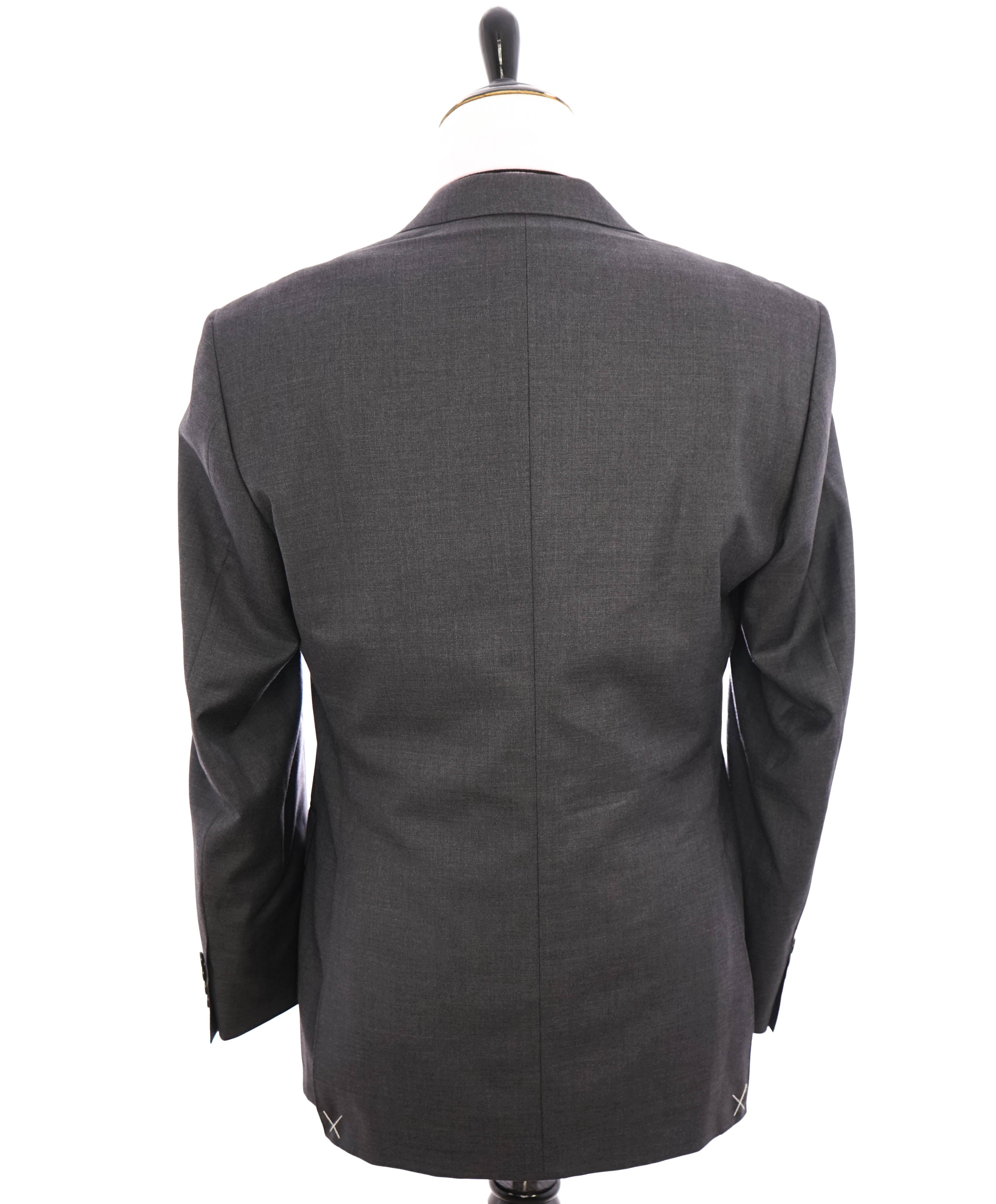 $1,895 CANALI - Solid Gray *Closet Staple* 2-Btn Notch Wool Blazer - 42R