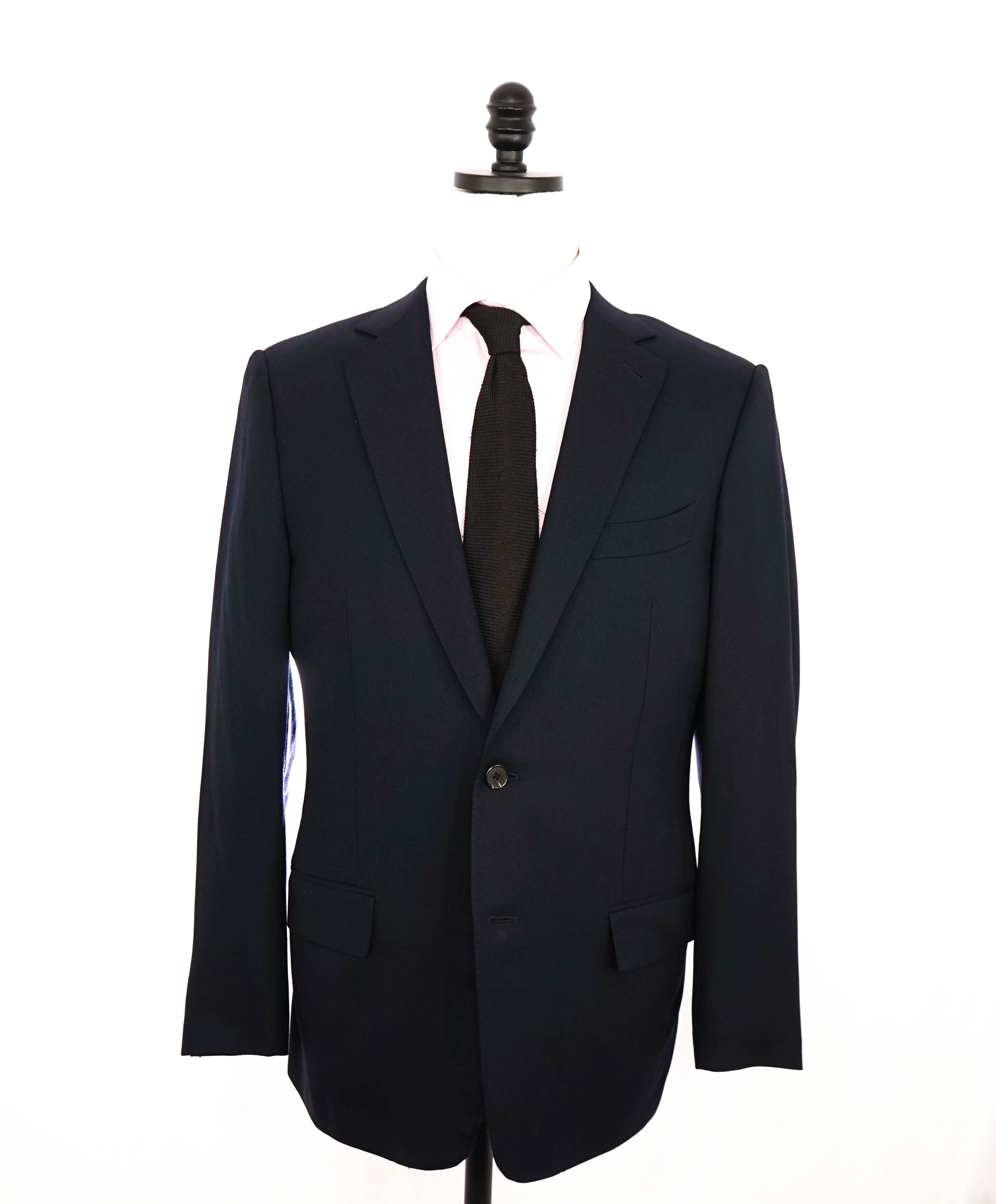 ERMENEGILDO ZEGNA - Navy Royal Weave “Cool Effect” Blazer - 40R