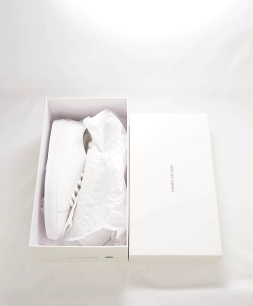 $440 COMMON PROJECTS - "Achilles" White Leather Sneakers - 8 US (41EU)