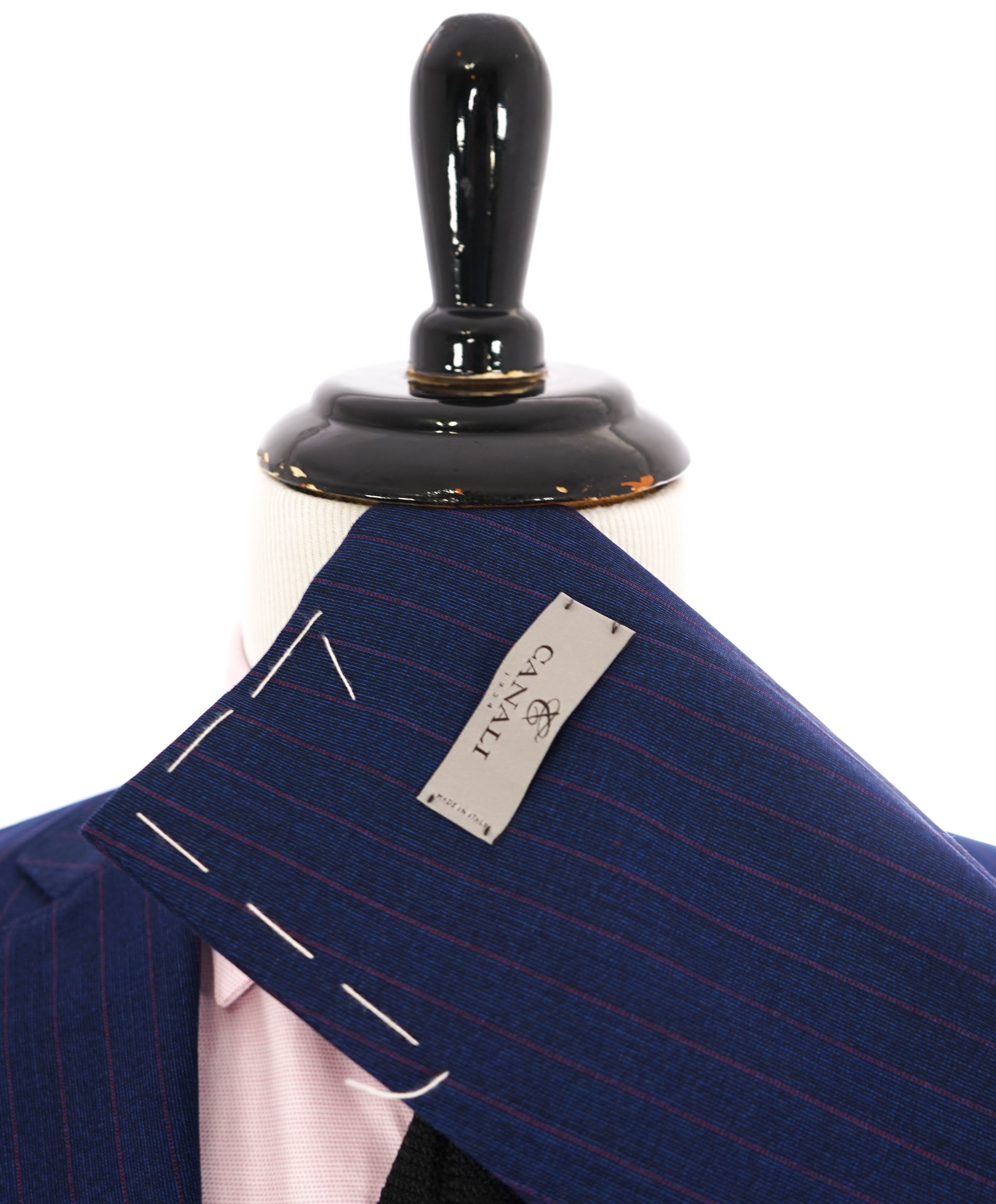 $1,895 CANALI - "IMPECCABILE" Blue Red Textured Blazer - 38S