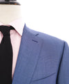 $2,495 CANALI - "EXCLUSIVE Super 160's" Blue Pindot Blazer - 46L