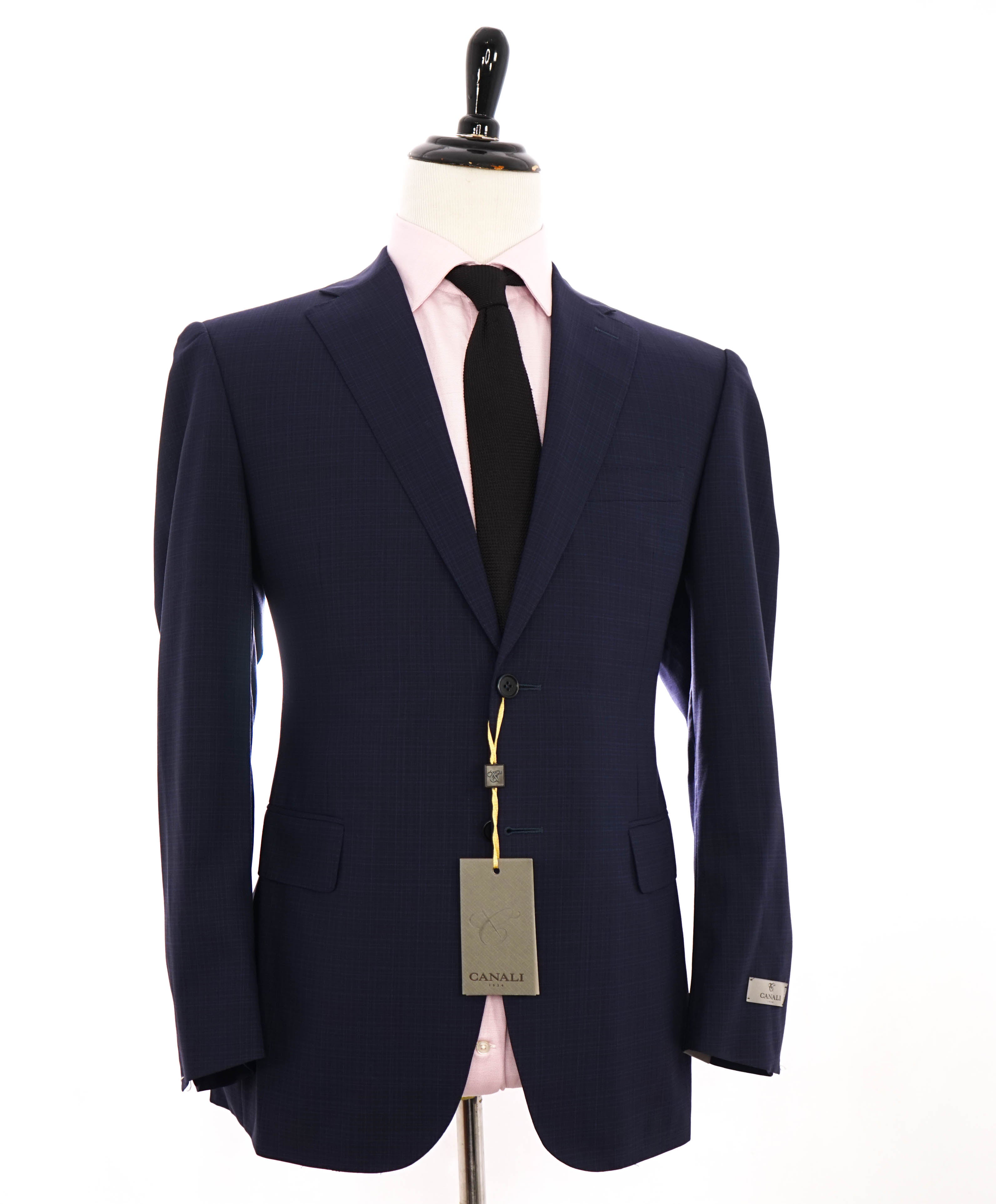 $1,895 CANALI - "IMPECCABILE" Blue Abstract Check Blazer - 40R