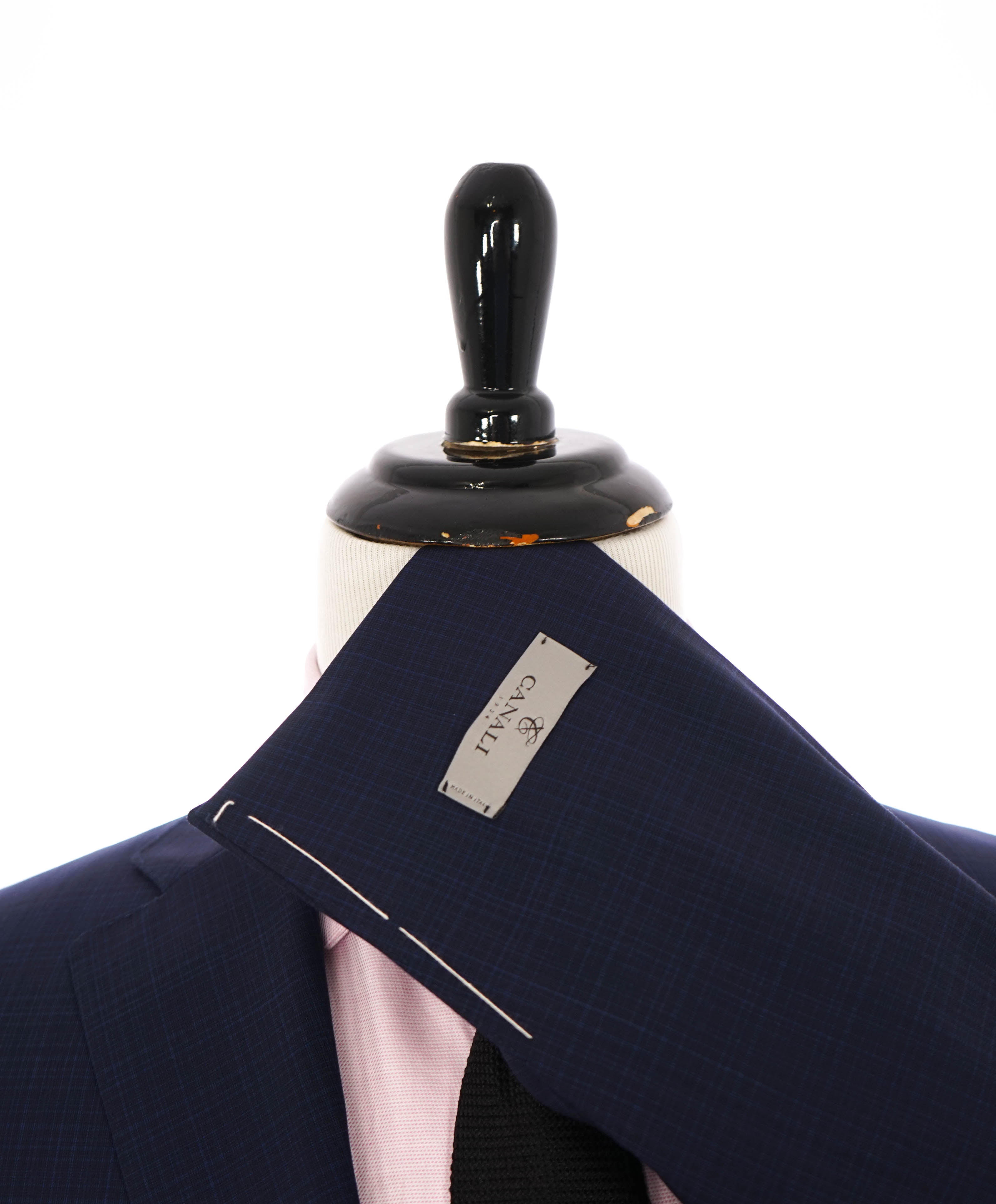 $1,895 CANALI - "IMPECCABILE" Blue Abstract Check Blazer - 40R