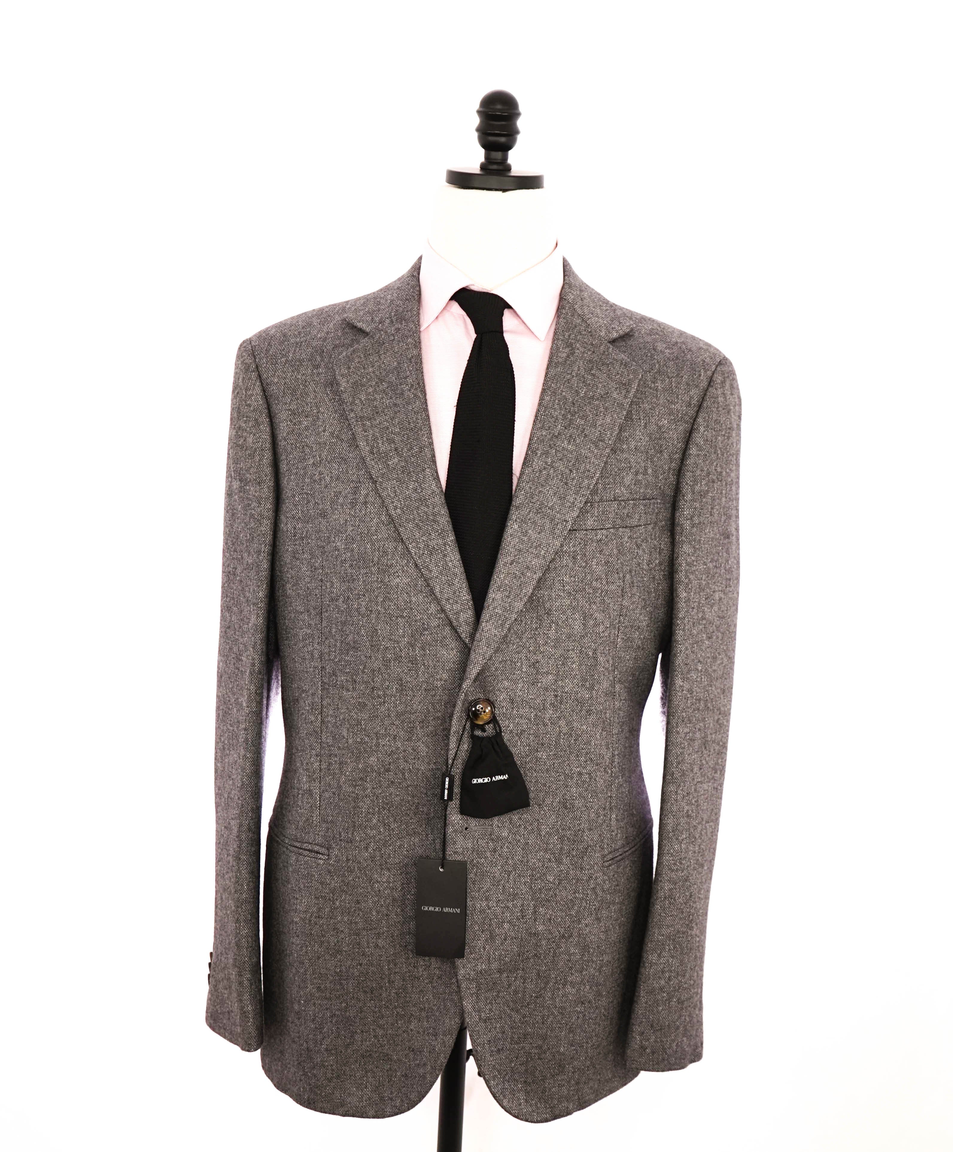 $3,195 GIORGIO ARMANI - 52% Silk 48% CASHMERE Gray Blazer - 48R