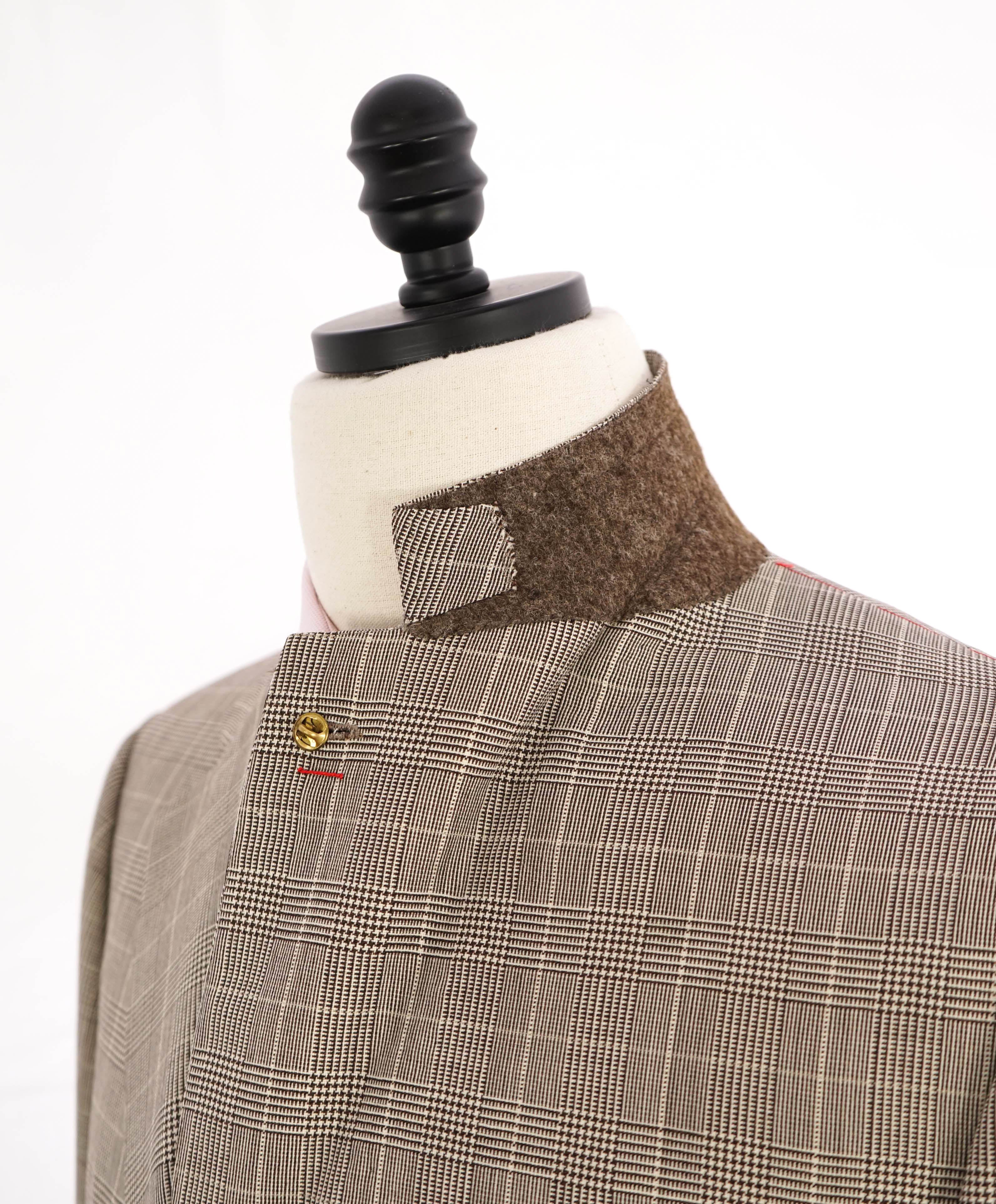 $2,995 ISAIA - Pure Wool Prince of Wales Check *BASE E* Blazer - 40R