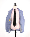 $1,895 CANALI - "KEI" Baby Blue Wool/Silk/Linen Patch Pocket Blazer - 46R