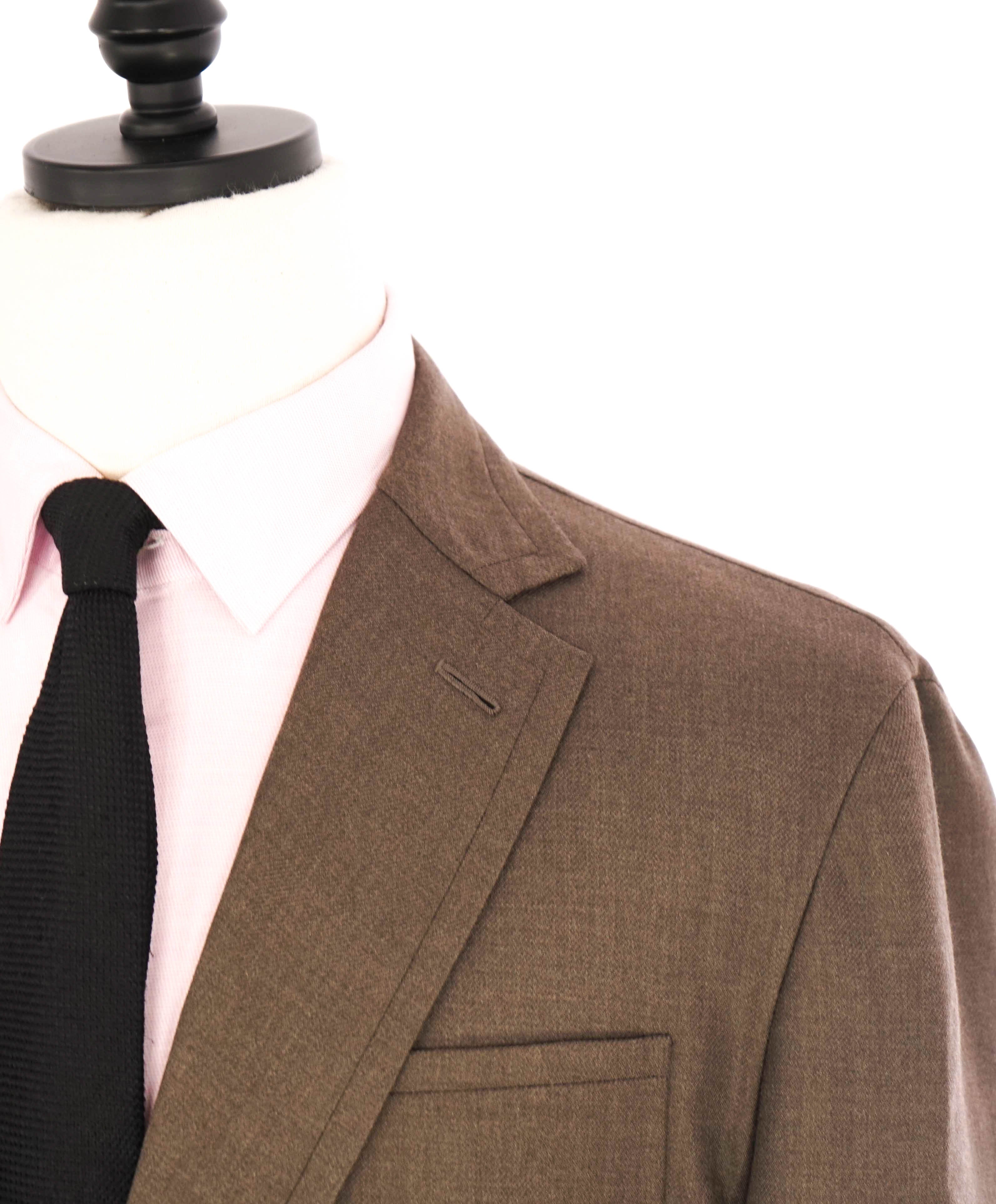 $4,800 BRIONI - Unconstructed Brown DOUBLE FACED WOOL Hand Made Italy Blazer- 40R US