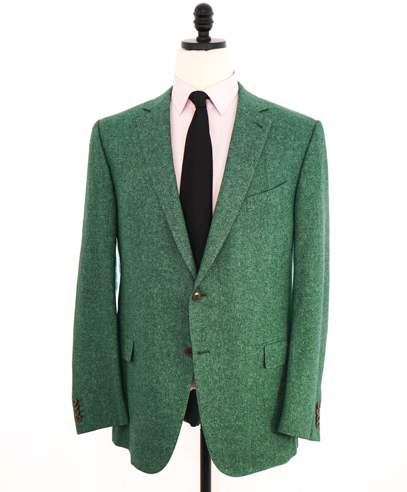 $3,295 ERMENEGILDO ZEGNA - WOOL/LINEN/SILK Green *CUSTOM DESIGN* Blazer - 46R