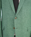 $3,295 ERMENEGILDO ZEGNA - WOOL/LINEN/SILK Green *CUSTOM DESIGN* Blazer - 46R