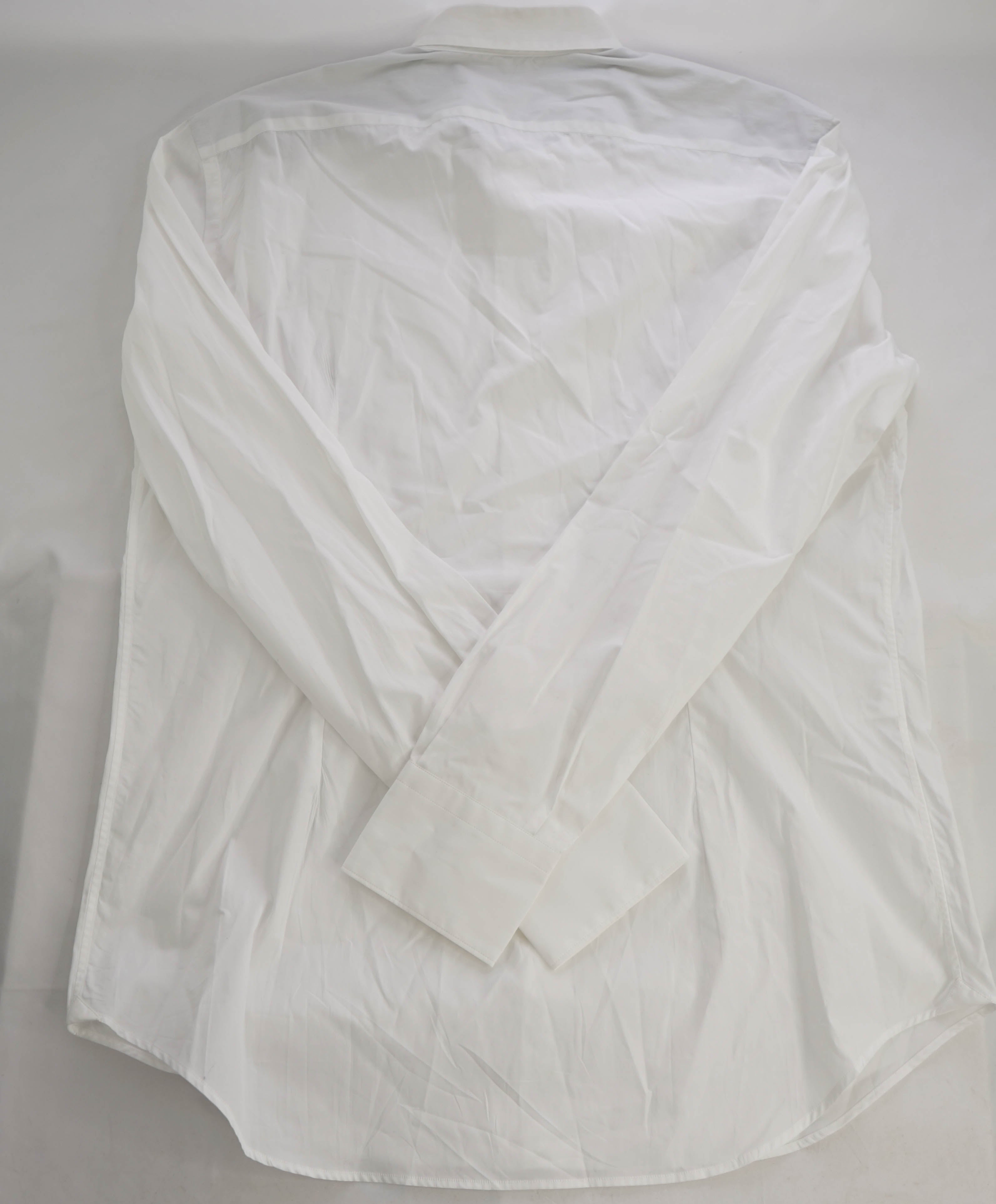 $395 ELEVENTY - White Wing Collar Button Down Shirt - M