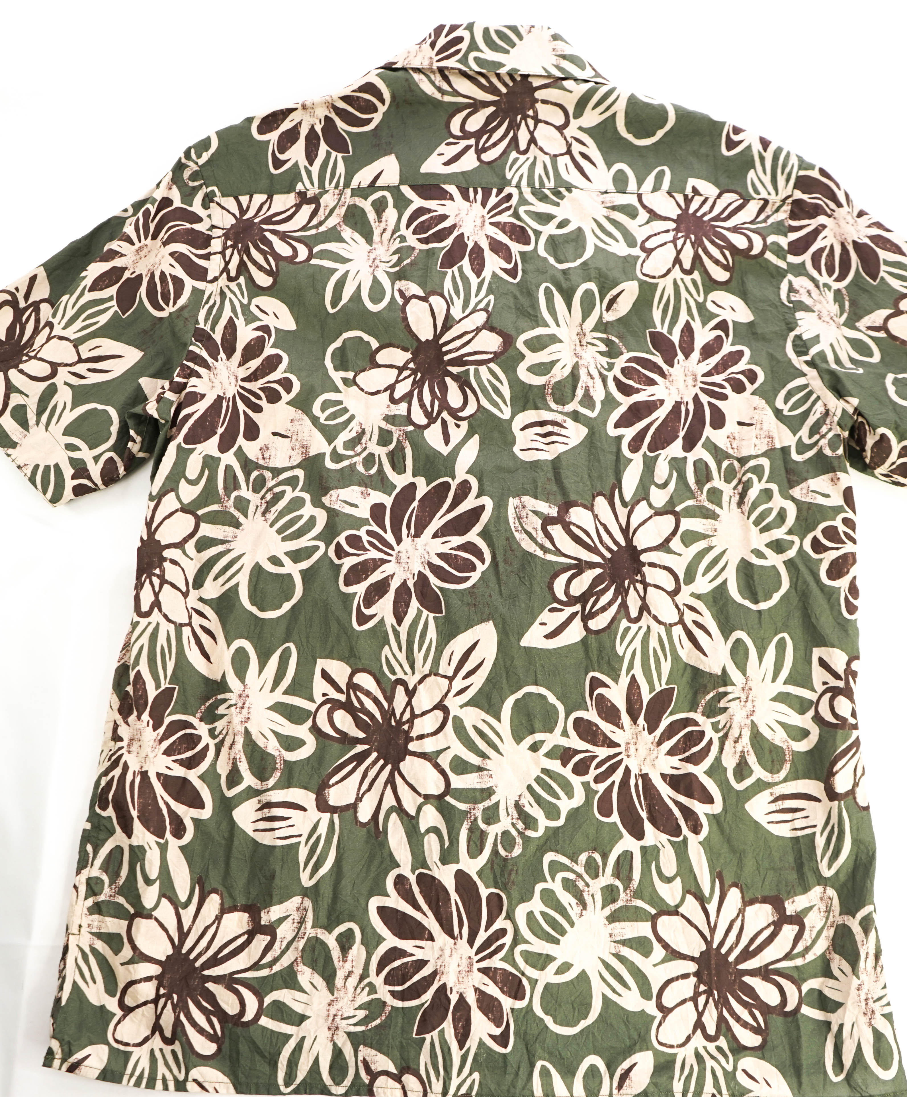 $395 ELEVENTY - *Abstract FLORAL* Havana Camp Collar Resort Shirt - M