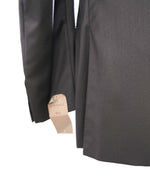 $1,795 CANALI -  Black Solid Notch Lapel 2-Btn Blazer - 46L US