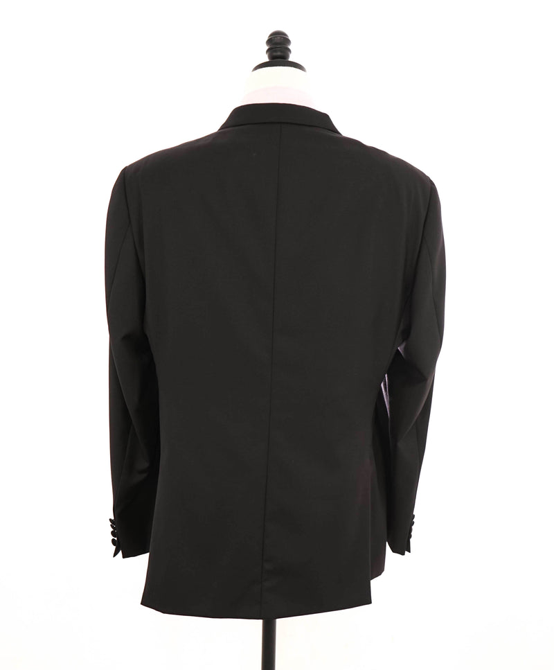 EMPORIO ARMANI - Super 130's "G Line" 1-Button Notch Lapel Black Tuxedo - 48L