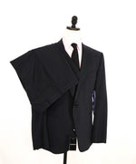 $1,995 EMPORIO ARMANI - “M LINE” 2-Btn Navy Peak Lapel Tuxedo Suit - 46R