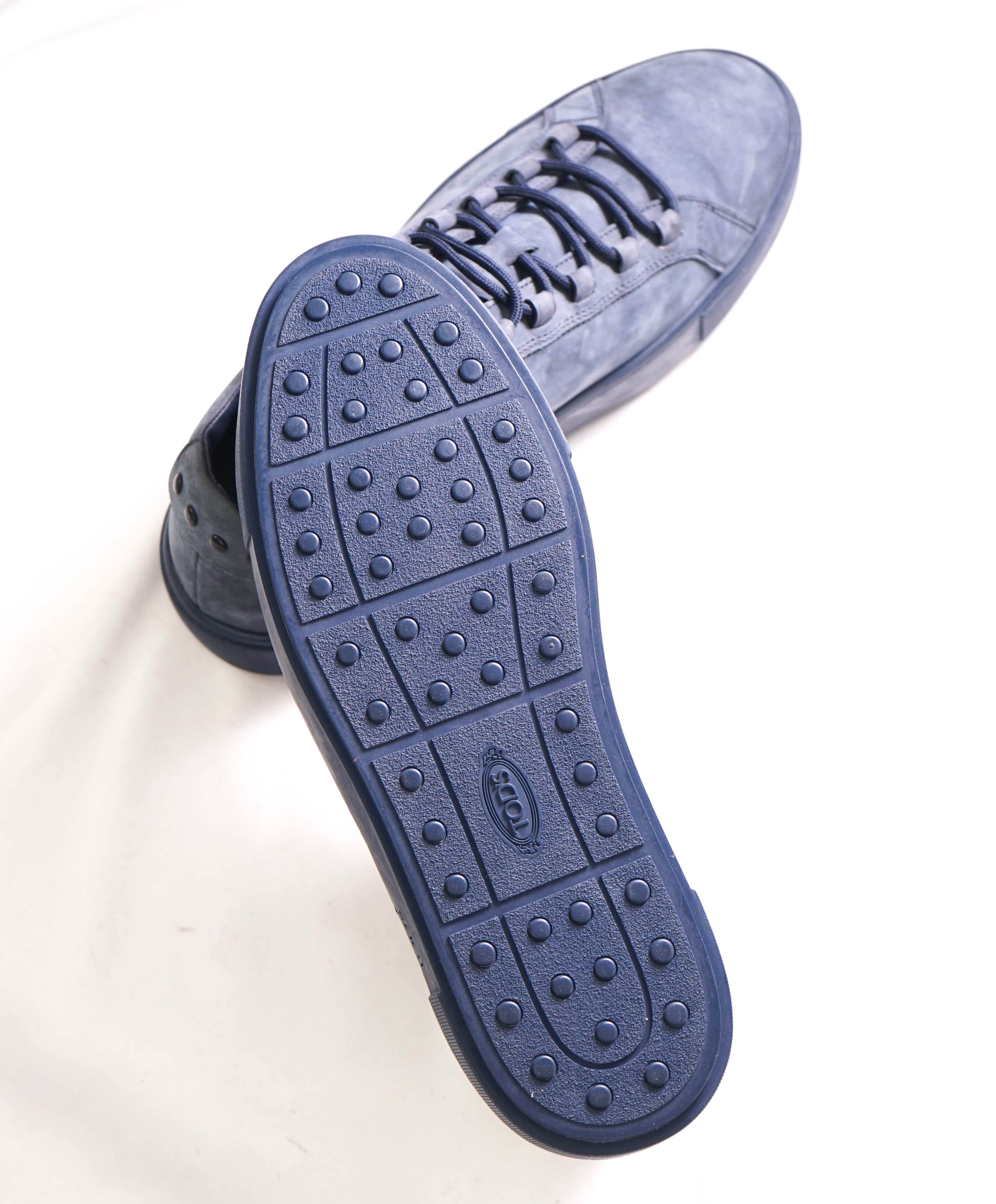 TOD’S - Blue Suede Logo Low Top Sneakers - 9 US (8T)