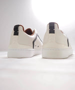 $1,150 ERMENEGILDO ZEGNA - COUTURE "Triple Stitch" White / Black RARE Sneakers - 9 US (8 EU)