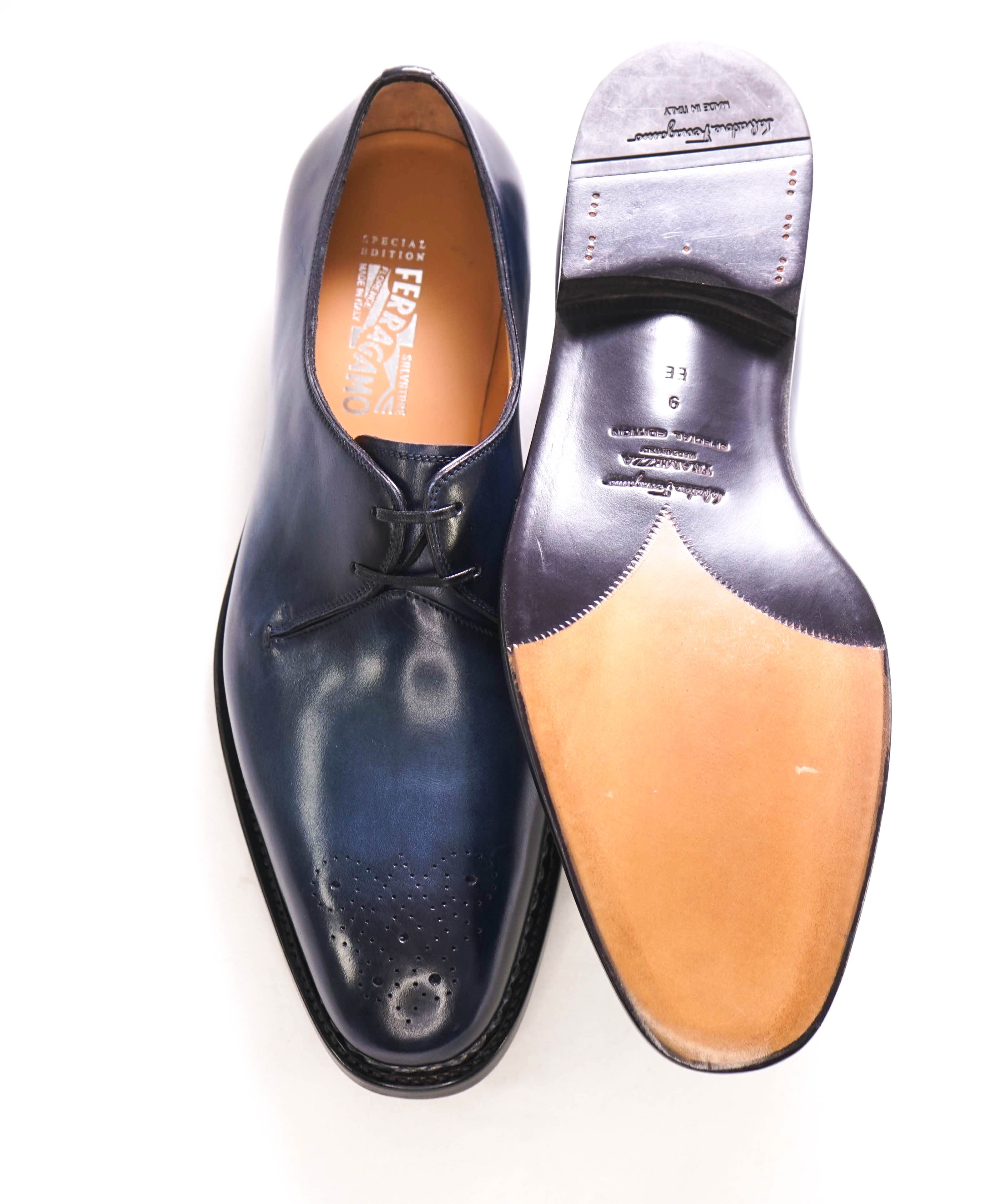 $1,795 SALVATORE FERRAGAMO - "TRAMEZZA" SPECIAL EDITION Oxford - 9 EE