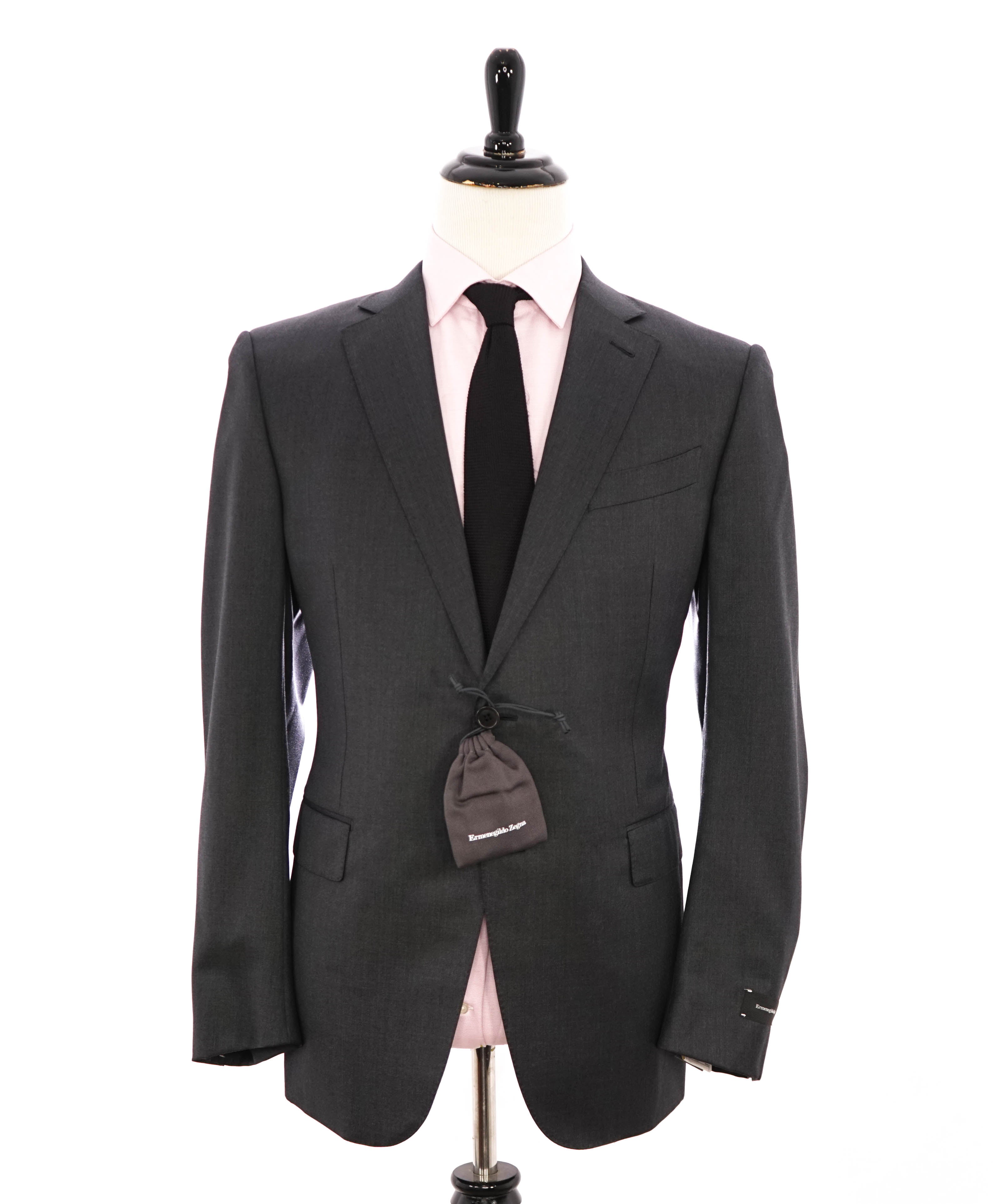 $2,695 ERMENEGILDO ZEGNA -"Micronsphere" GRAY Blazer - 44R