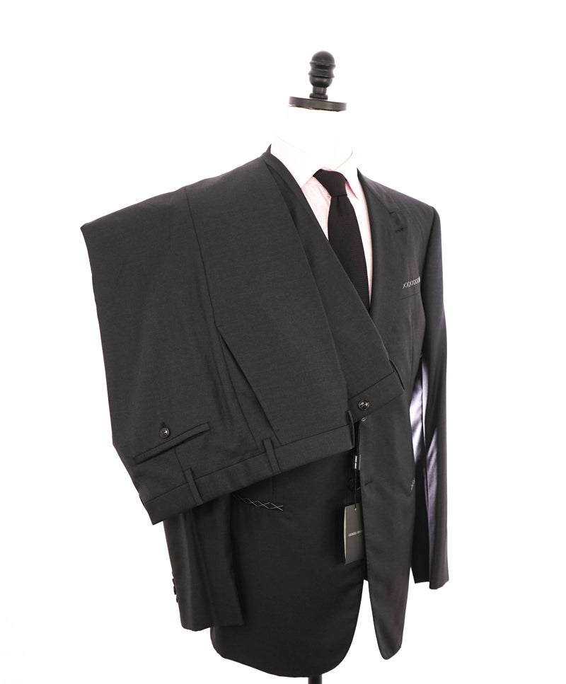 4 595 GIORGIO ARMANI CAHMERE WOOL Gray Peak Lapel Suit 48R Luxe Hanger