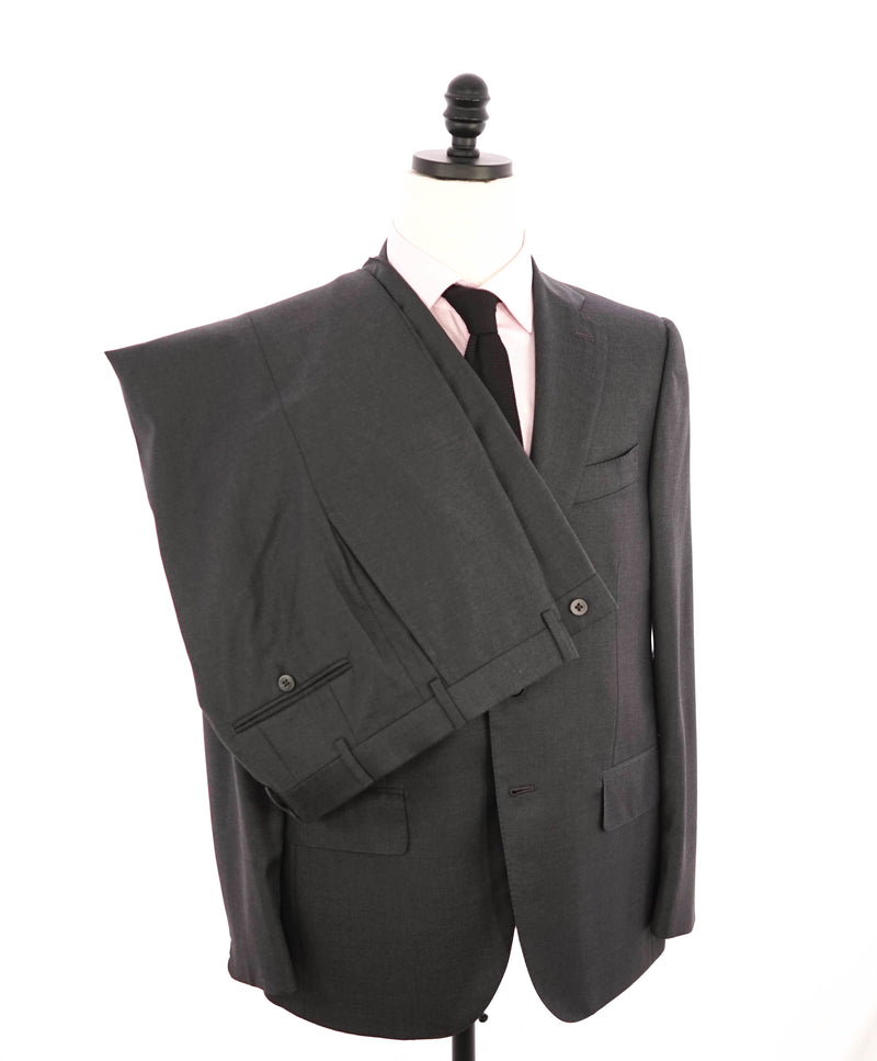 $3,995 ISAIA - Gray "AQUASPIDER" *CLOSET STAPLE* Coral Pin Suit - 40S