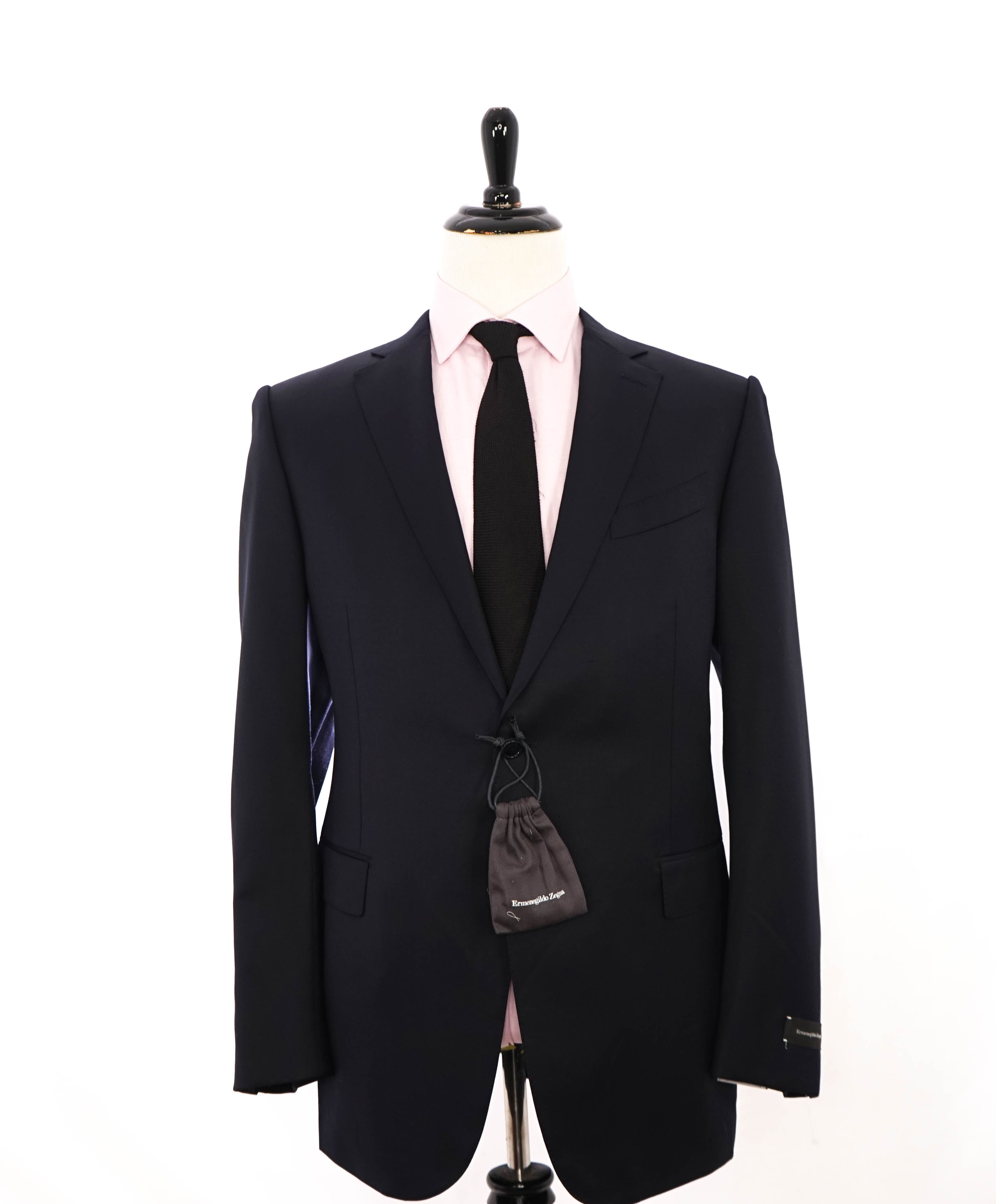 $2,695 ERMENEGILDO ZEGNA -"Micronsphere" NAVY Blazer - 46L