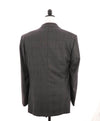 $4,295 ISAIA - Gray Check Plaid *CLOSET STAPLE* Coral Pin Suit - 40R