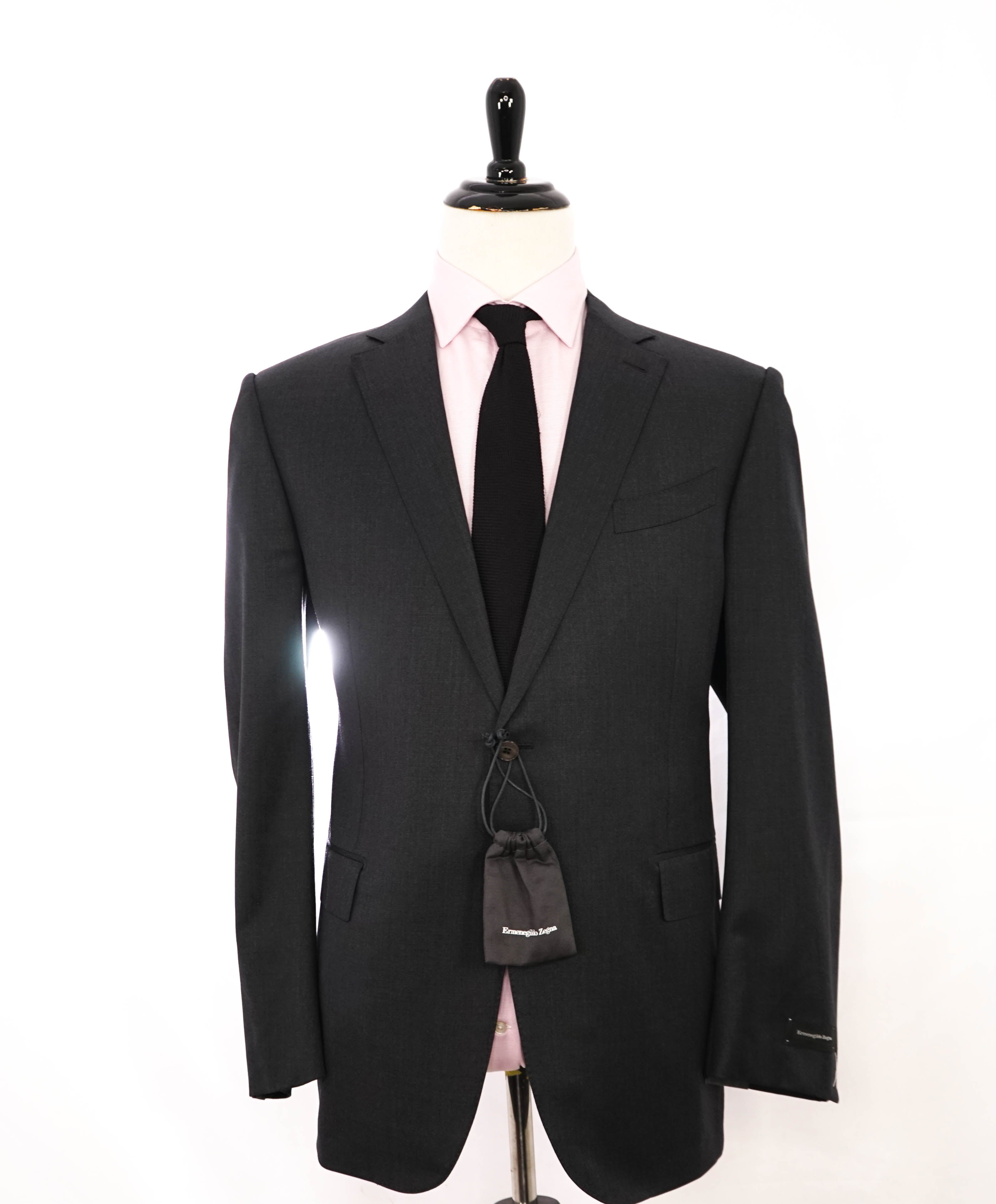 $2,695 ERMENEGILDO ZEGNA -"Micronsphere" GRAY Blazer - 48R