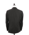 $4,595 ISAIA - "AQUASPIDER" Satin PEAK LAPEL Black Wool Tuxedo - 46R