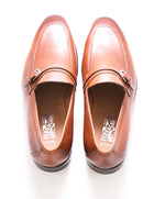 SALVATORE FERRAGAMO - TRAMEZZA "NETO" Leather Loafers - 7.5 EE