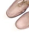 SANTONI - Gray Tie Front Leather Unlined Venetian Loafers - 12 (11 IT)