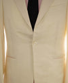 $4,500 ISAIA - Satin PEAK LAPEL Ivory Wool Tuxedo Dinner Jacket Blazer - 36R