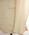 $4,500 ISAIA - Satin PEAK LAPEL Ivory Wool Tuxedo Dinner Jacket Blazer - 36R