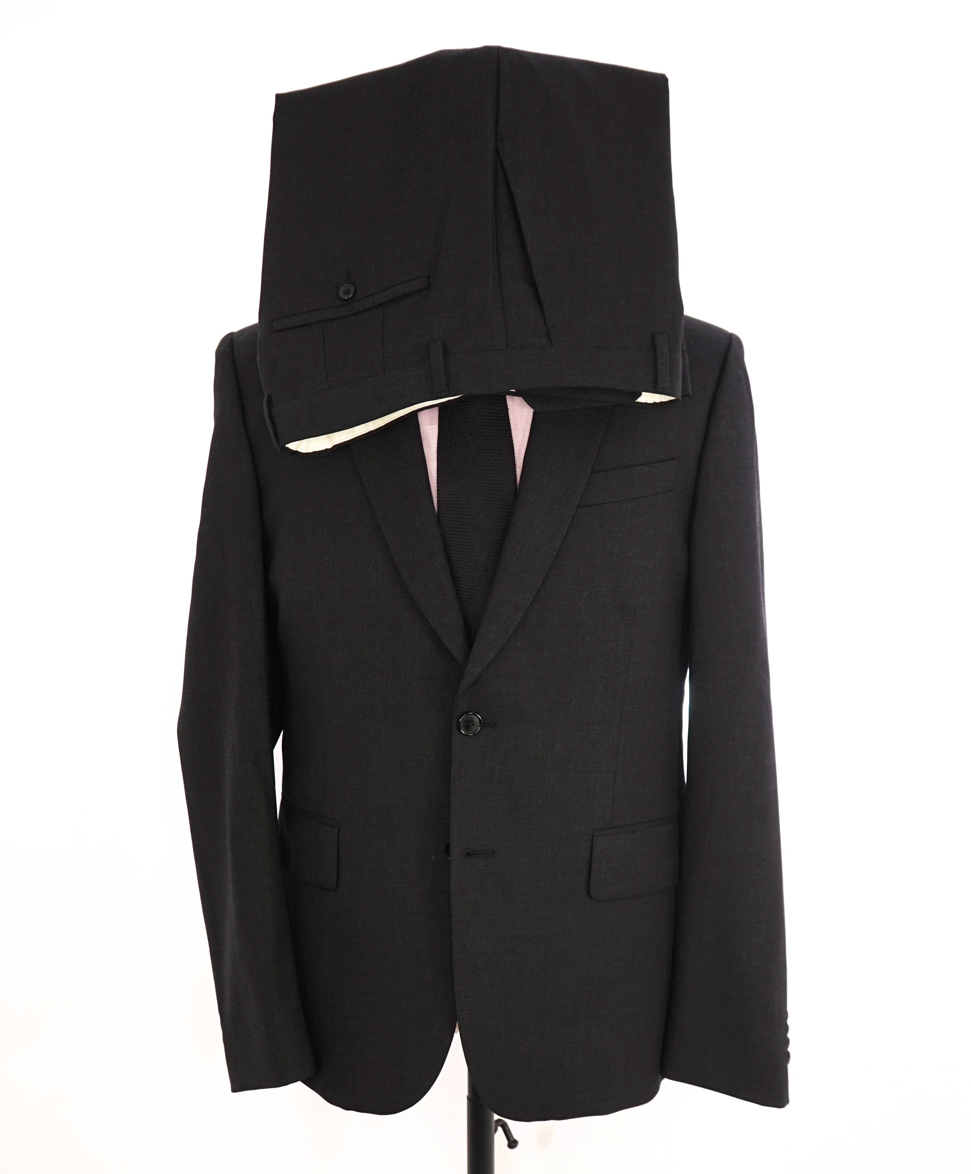 PAUL SMITH - Wool “SOHO Solid Charcoal Gray 2-Button Wool Suit- 40R